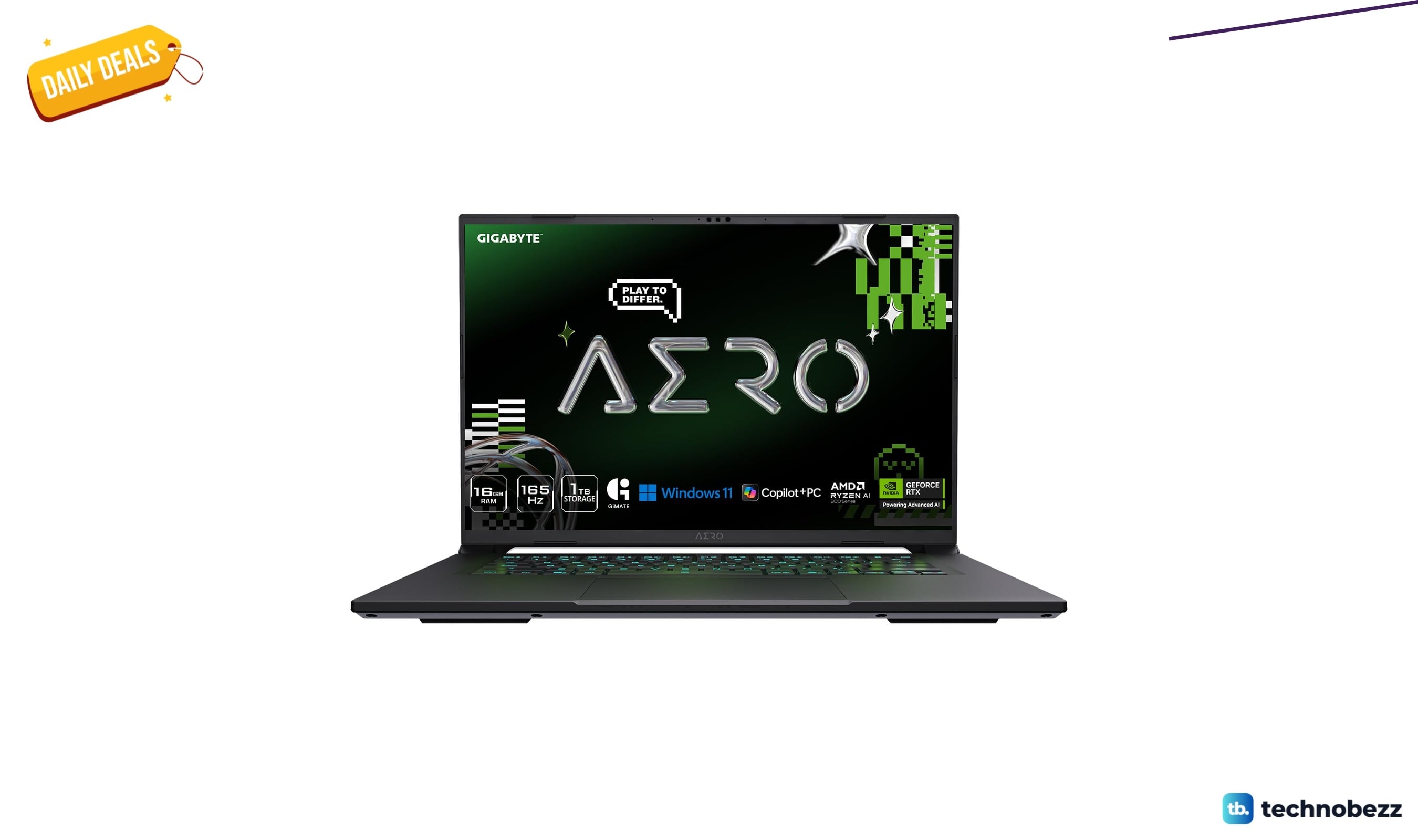 GIGABYTE AERO X16 Copilot Plus PC with 165Hz display drops to $1501