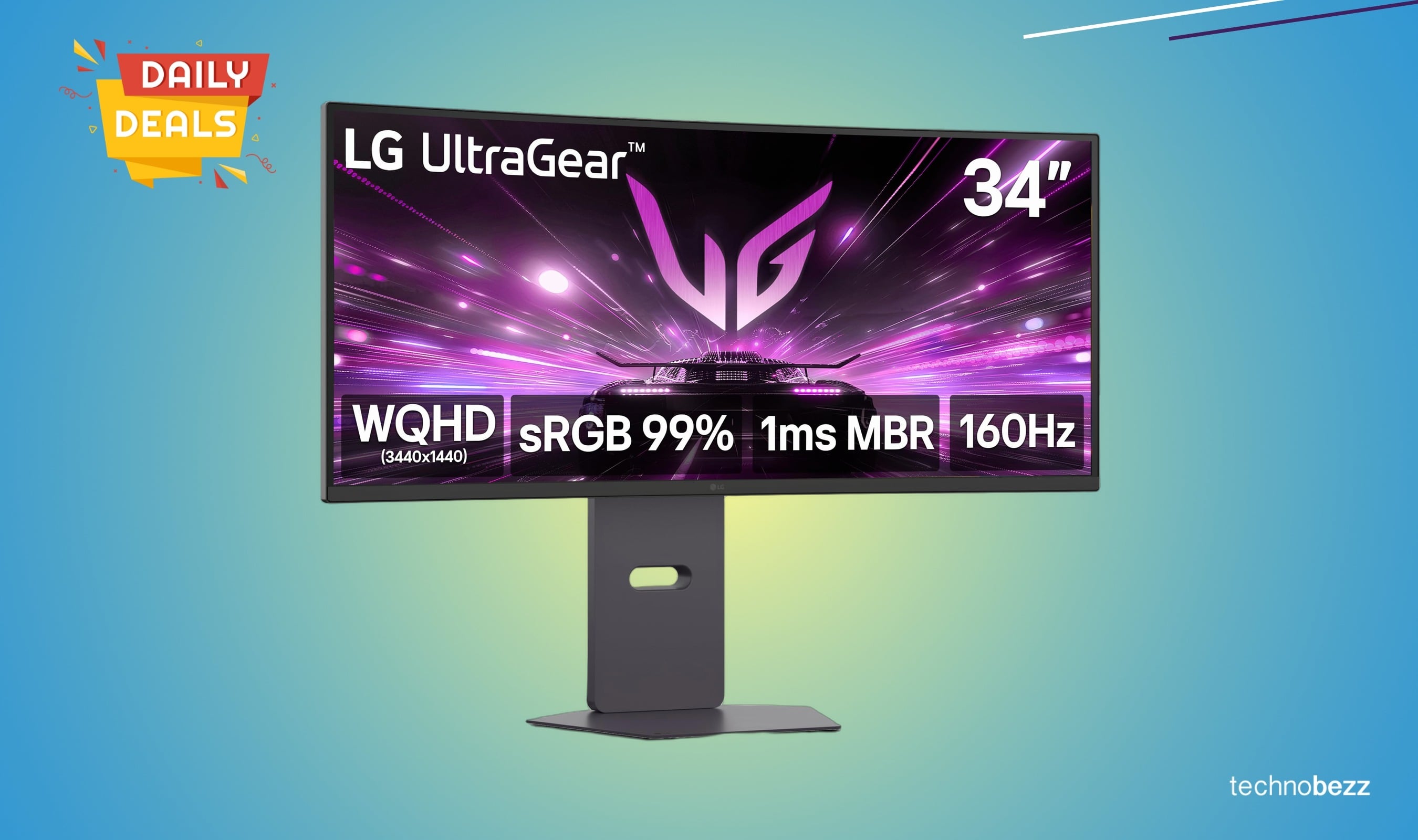 LG Ultragear 34-inch curved gaming monitor drops to $329.99