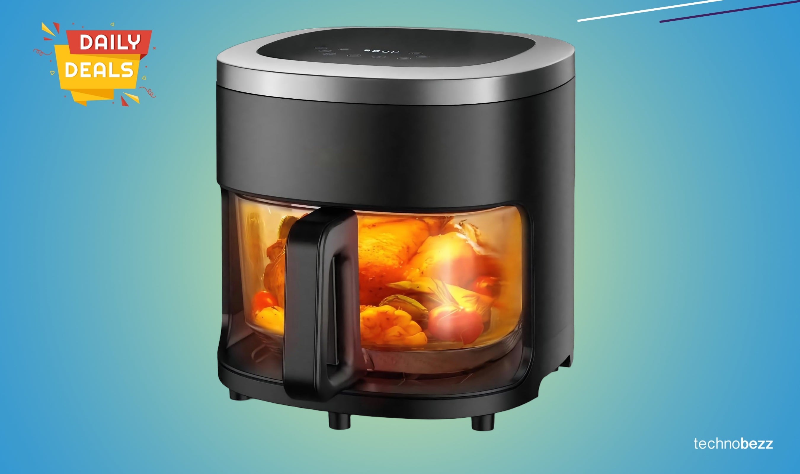 Vexon Glass Air Fryer price drops to $79 on Amazon