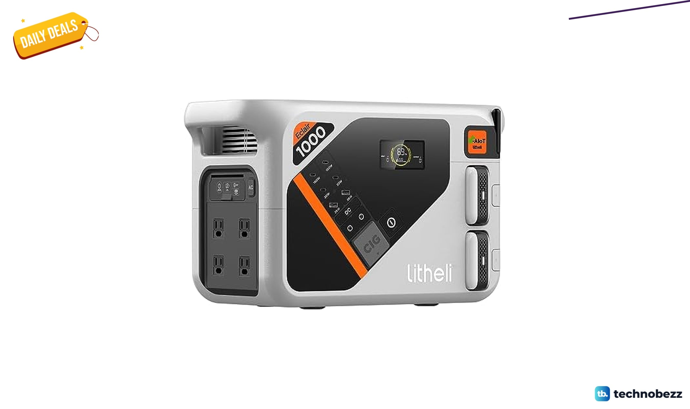 Woot offers the Litheli Eclair 1000 portable power station for $279.99