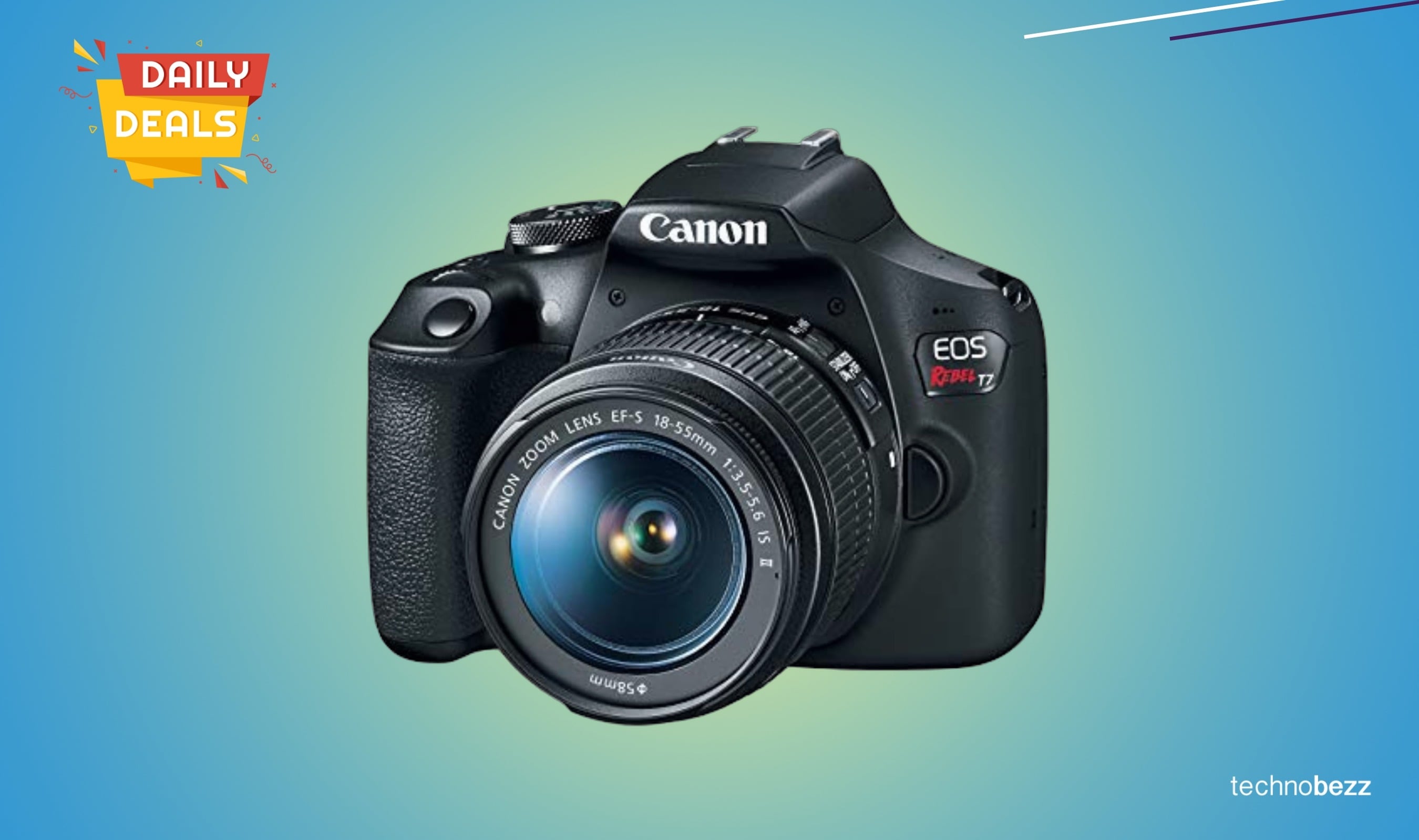 Canon Rebel T7 DSLR camera drops to $529 on Amazon