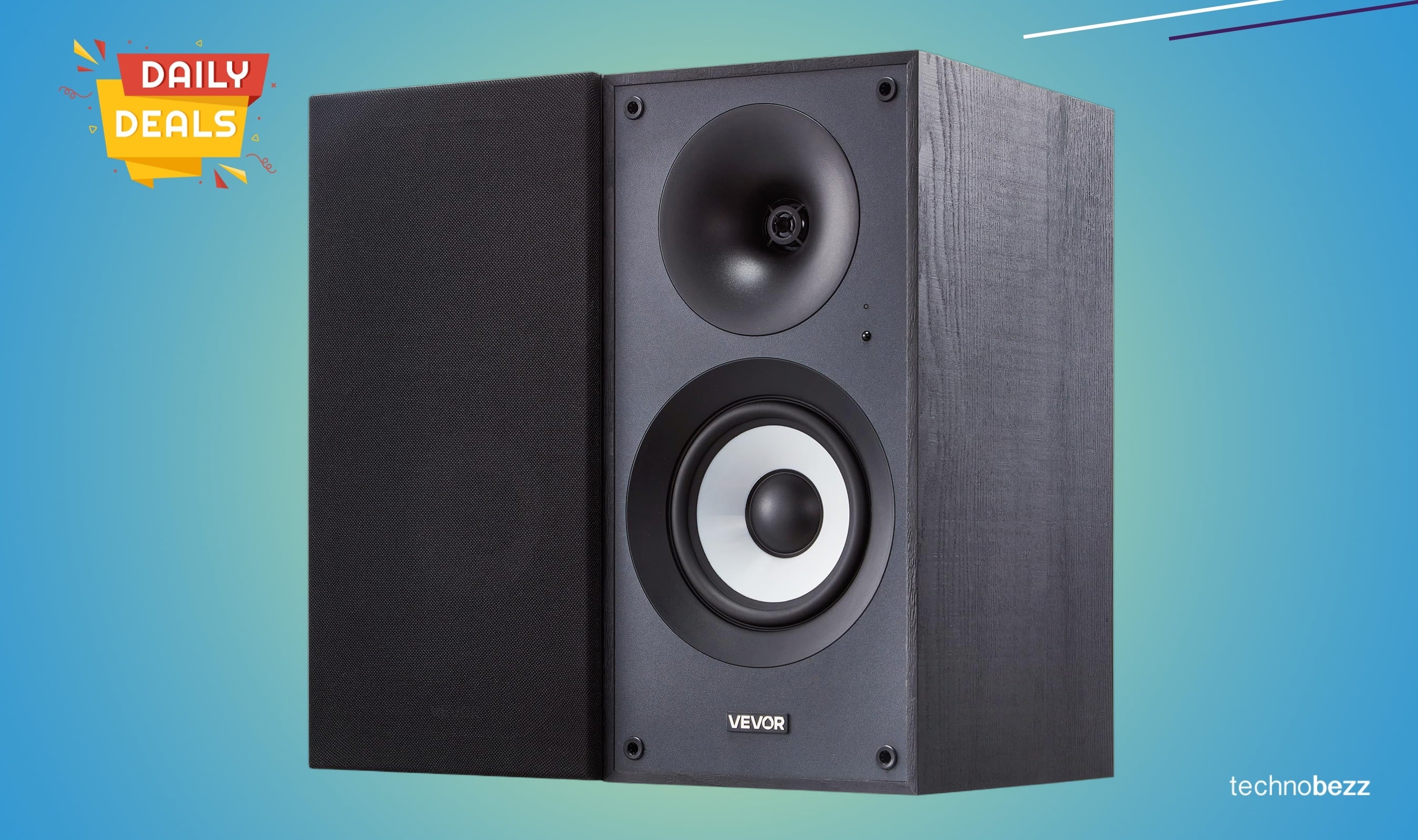 VEVOR Powered Bookshelf Speakers now available for $138.99