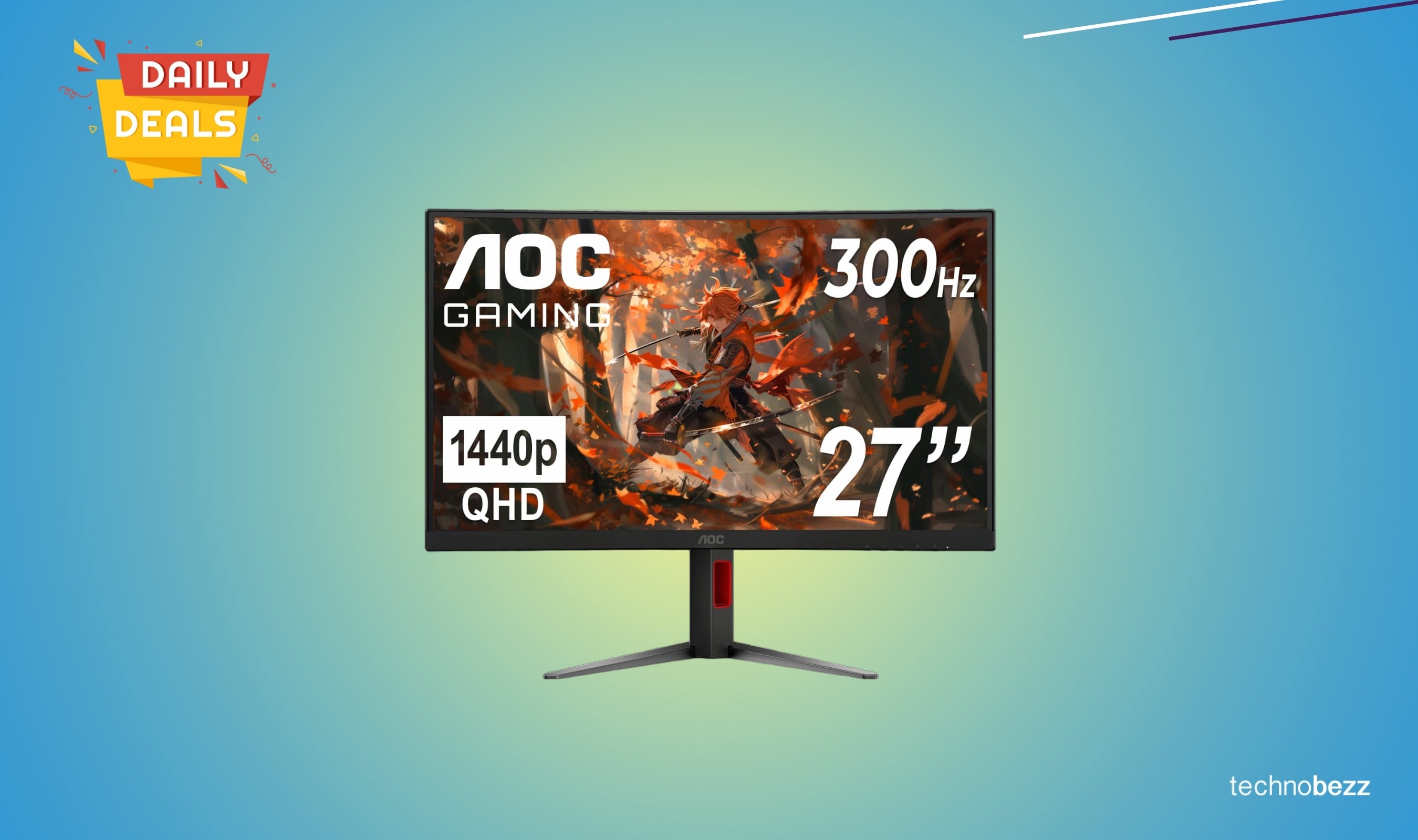 AOC CQ27G4ZH 27-inch QHD curved gaming monitor drops to $149.98