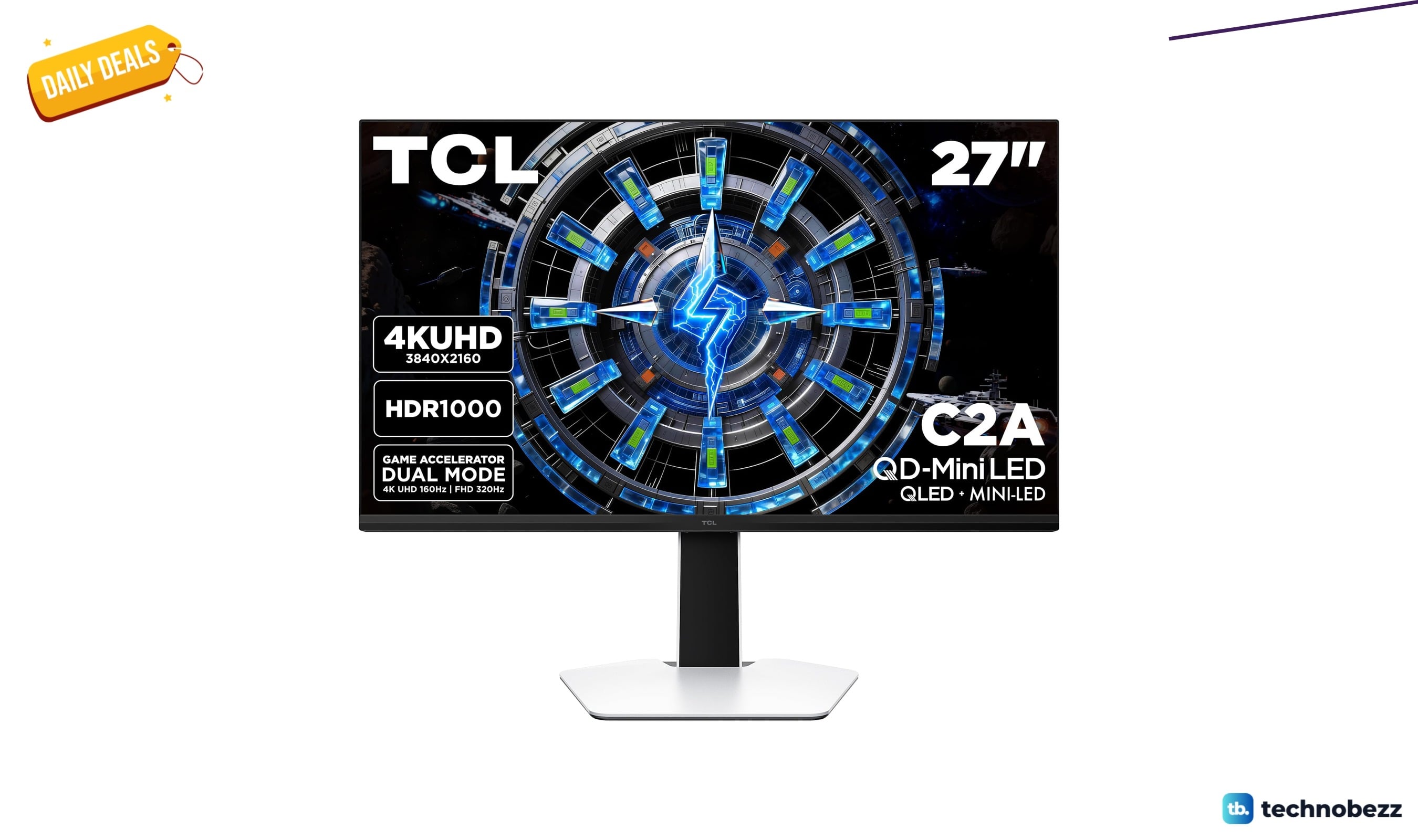 TCL 27 Inch QD-Mini LED 4K Gaming Monitor Drops to New Low of $611.51