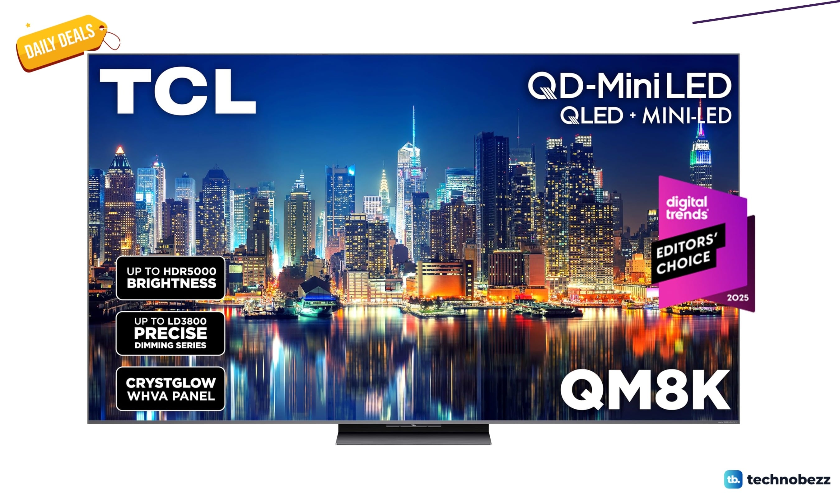 TCL 65 Class QM8K Mini LED TV drops to $999.99 at Amazon
