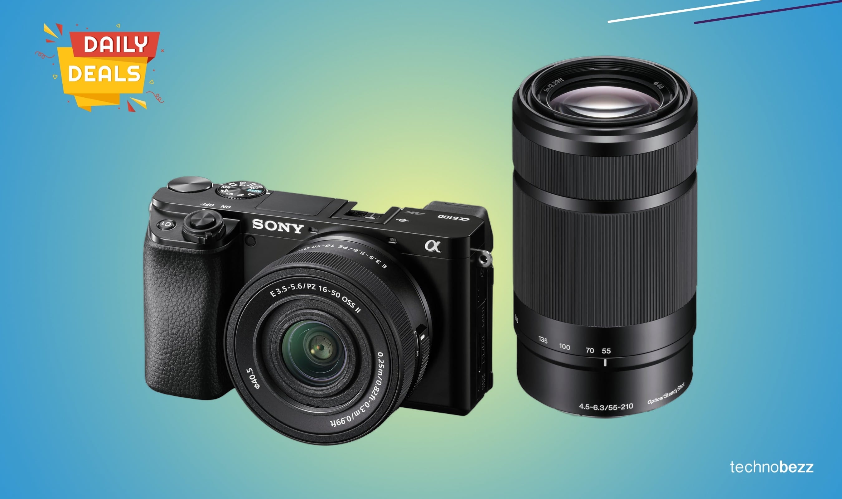 Sony Alpha a6100 camera kit with two lenses drops to $998