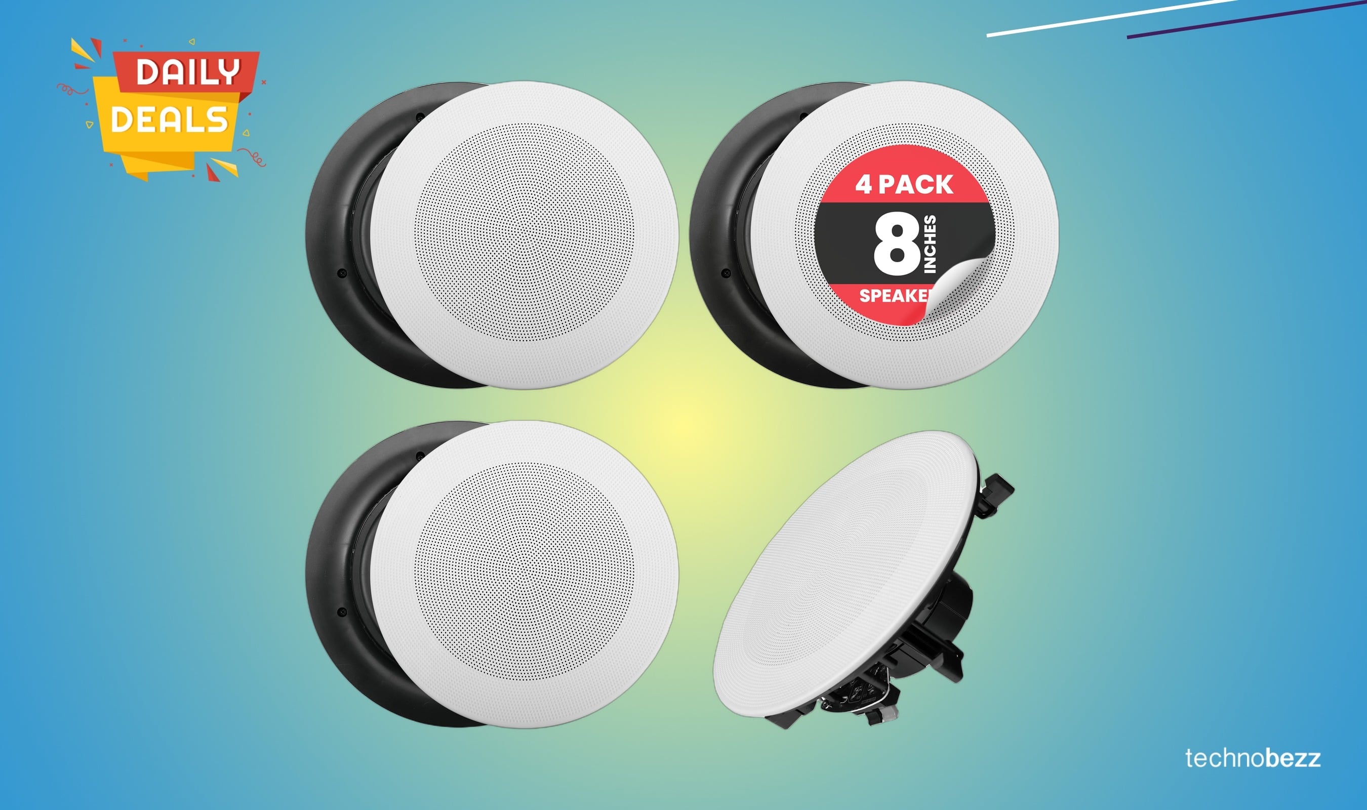 Pyle 8-inch Bluetooth Flush Mount Speaker Drops to $147.99