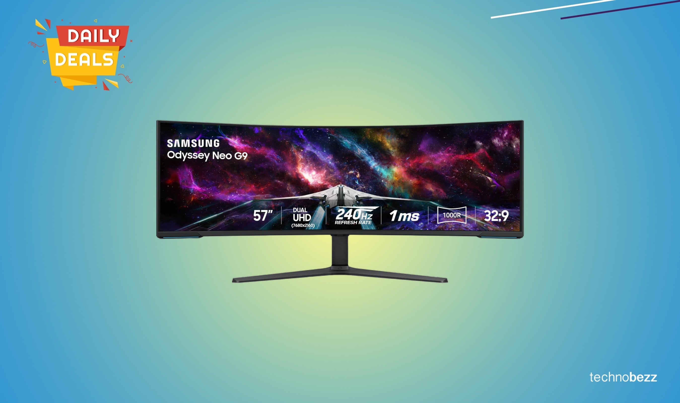 Samsung 57-inch Odyssey Neo G9 Dual 4K monitor drops to $1599.99