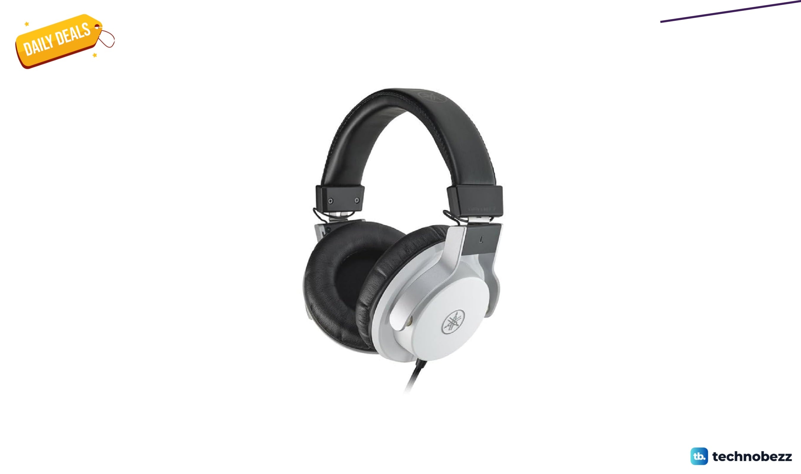 Yamaha PAC HPH-MT7W Monitor Headphones White down to $129.50