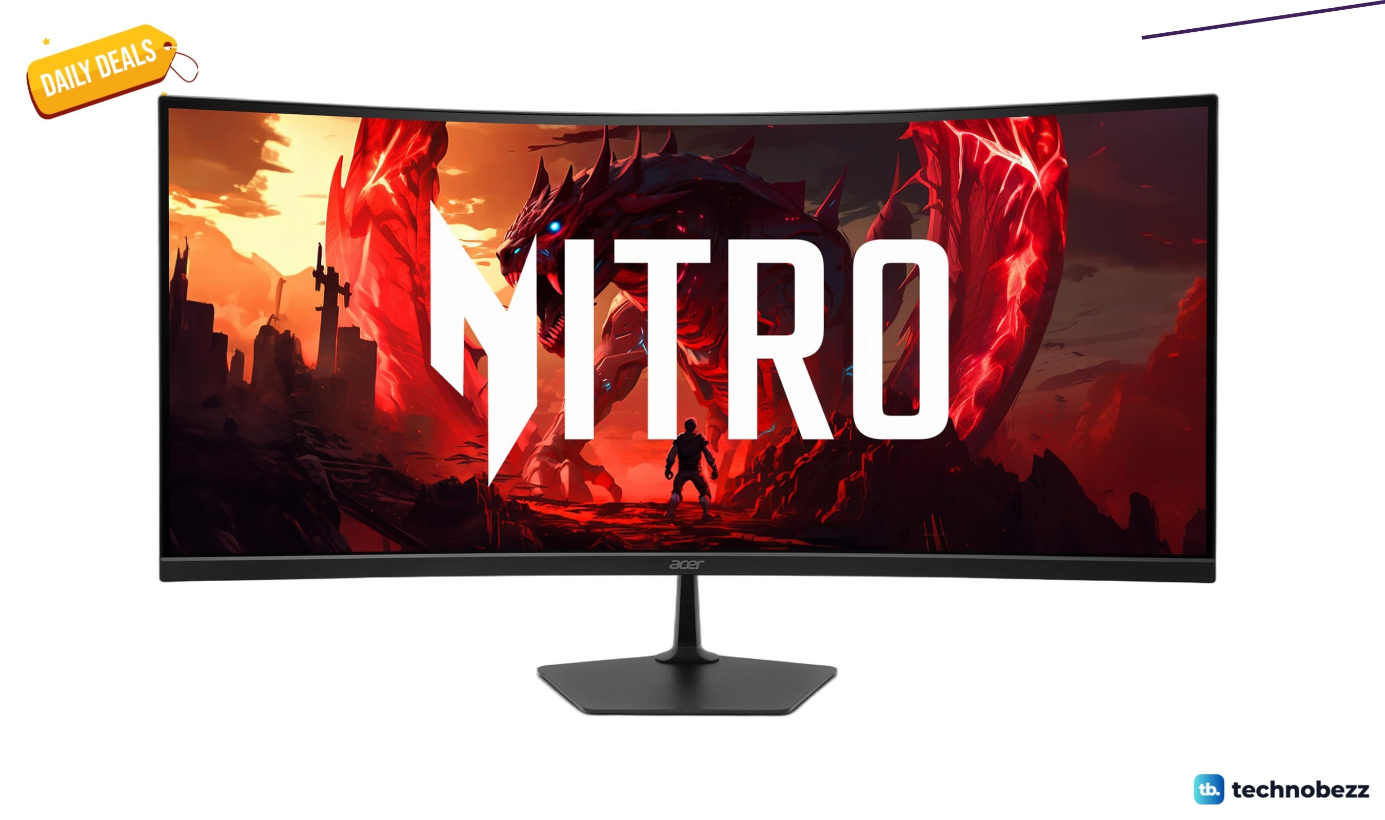 Acer Nitro 34 inch ultrawide gaming monitor drops to $279.99 on Amazon