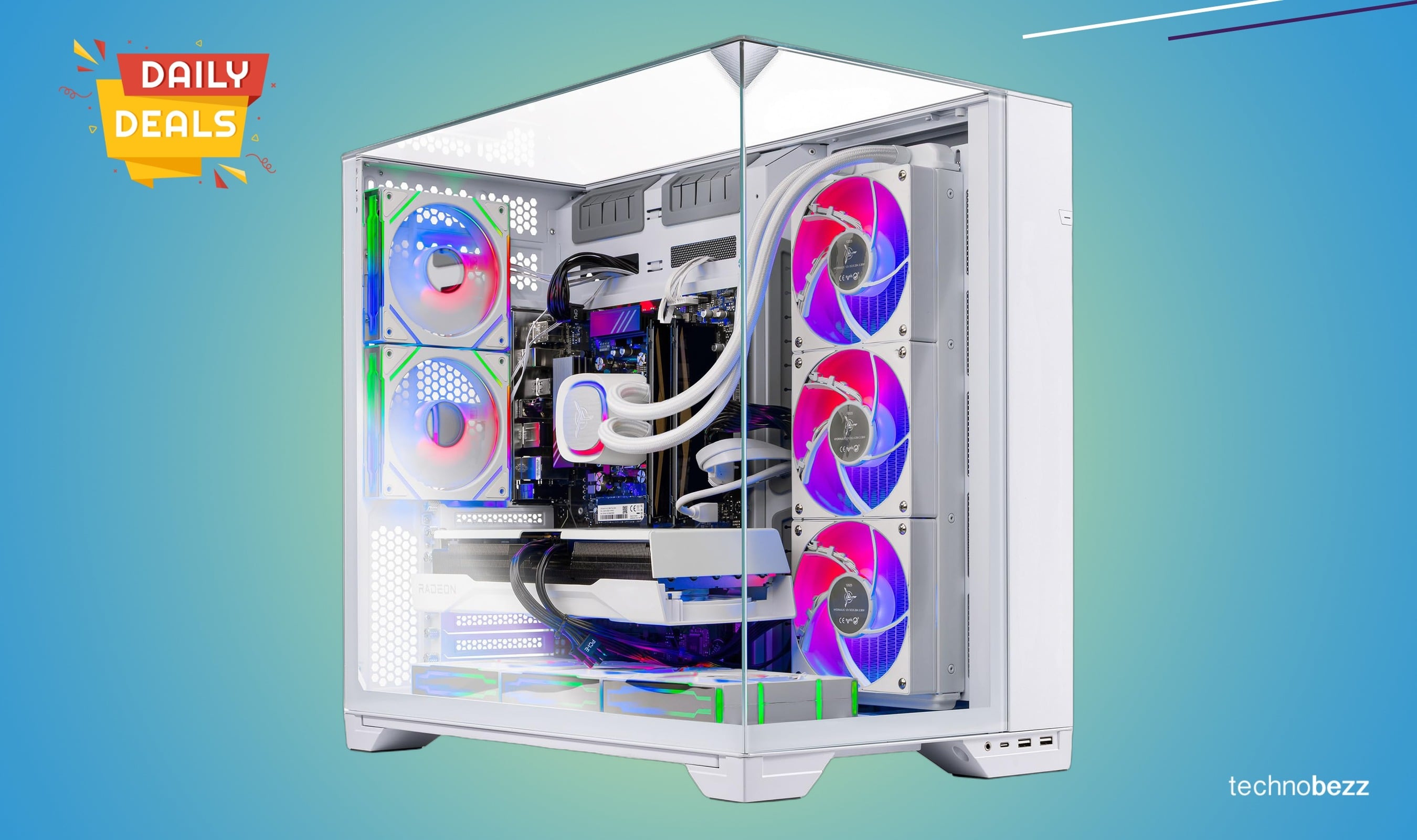 Skytech Gaming O11 Vision PC with AMD Ryzen 7 9850X3D drops to $1999.99