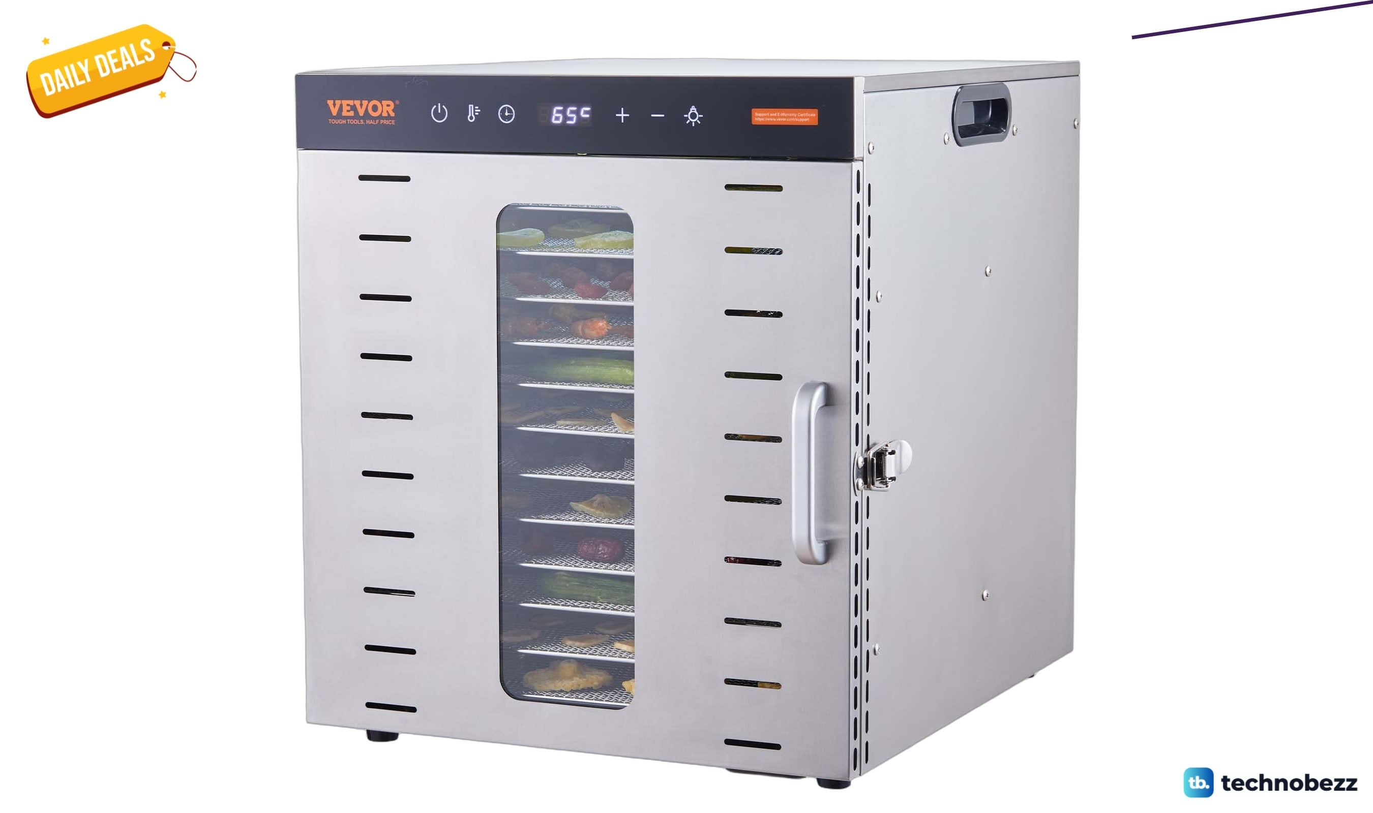 VEVOR Food Dehydrator with 10 Trays Drops to $158.69 on Amazon