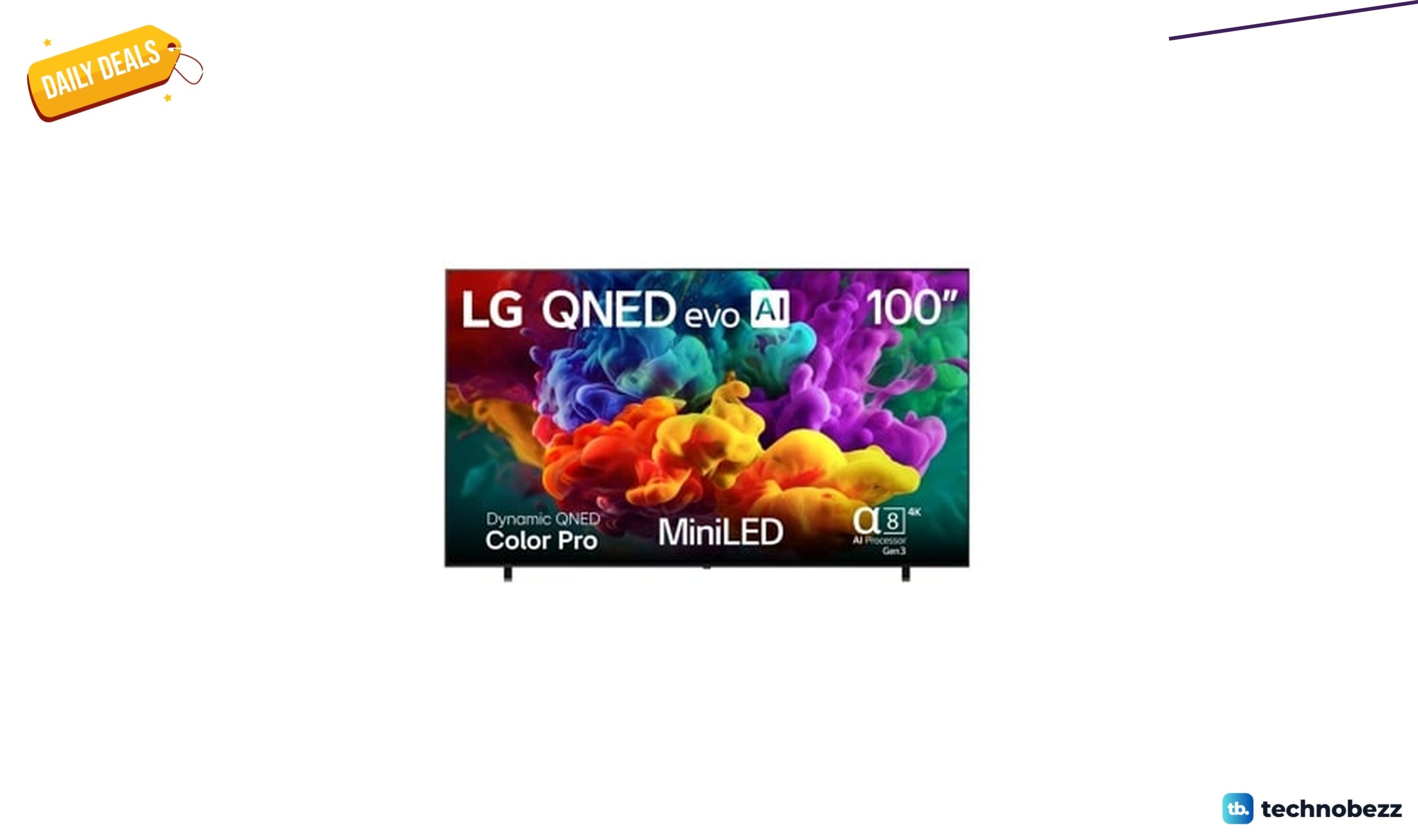 LG offers the 100 inch QNED84B QNED evo AI TV for $3999.99