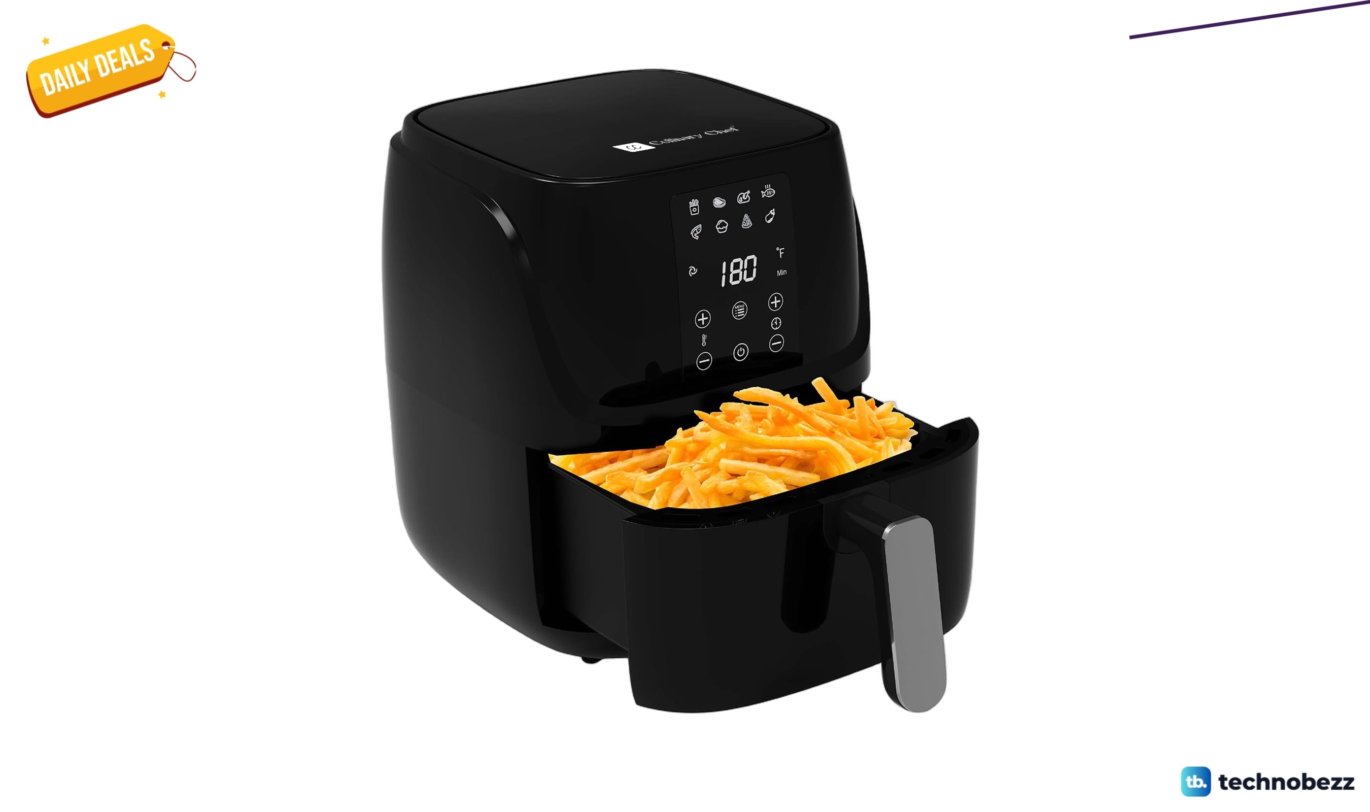 CULINARY CHEF 3L 3.2-qt Digital Control price drops to $62.01 on Amazon