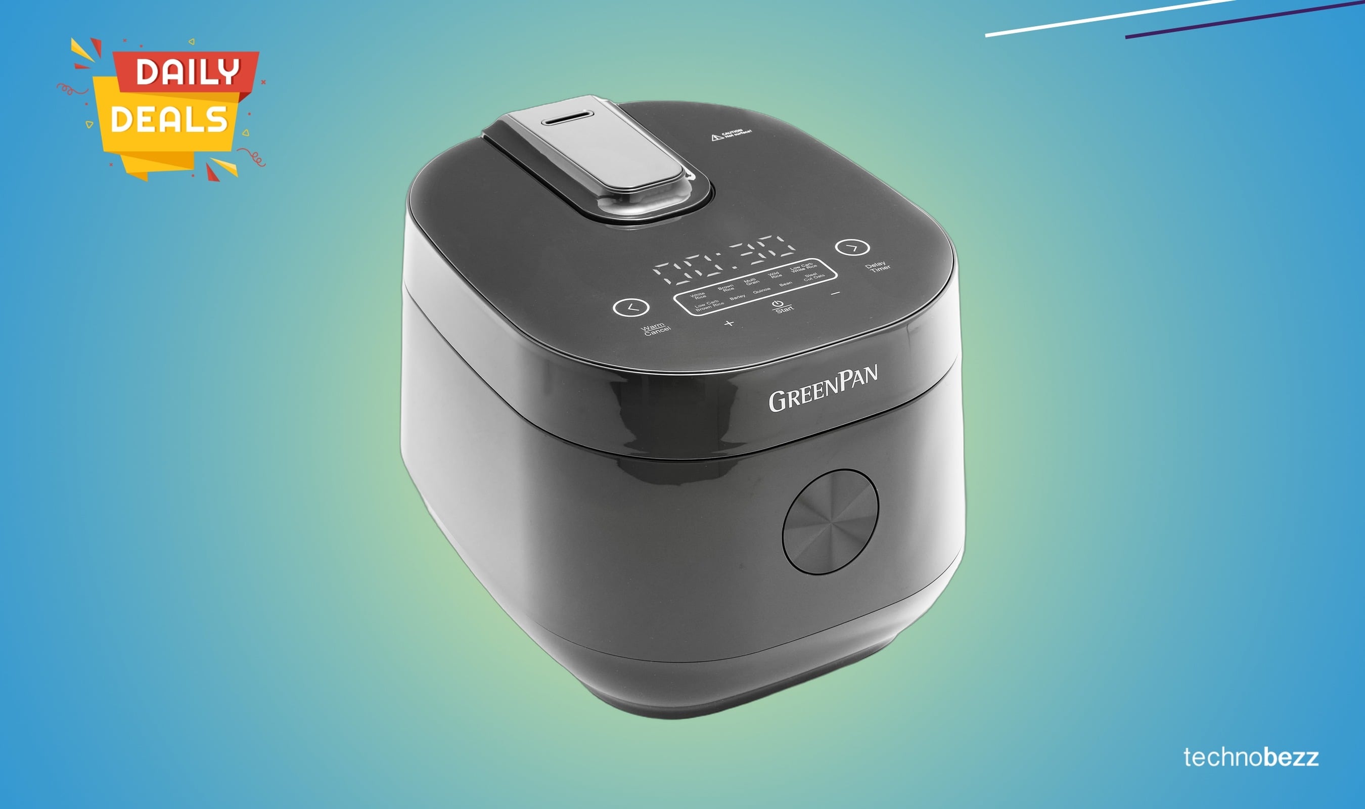 GreenPan Carb Reducing Electric Rice Cooker drops to $123.20