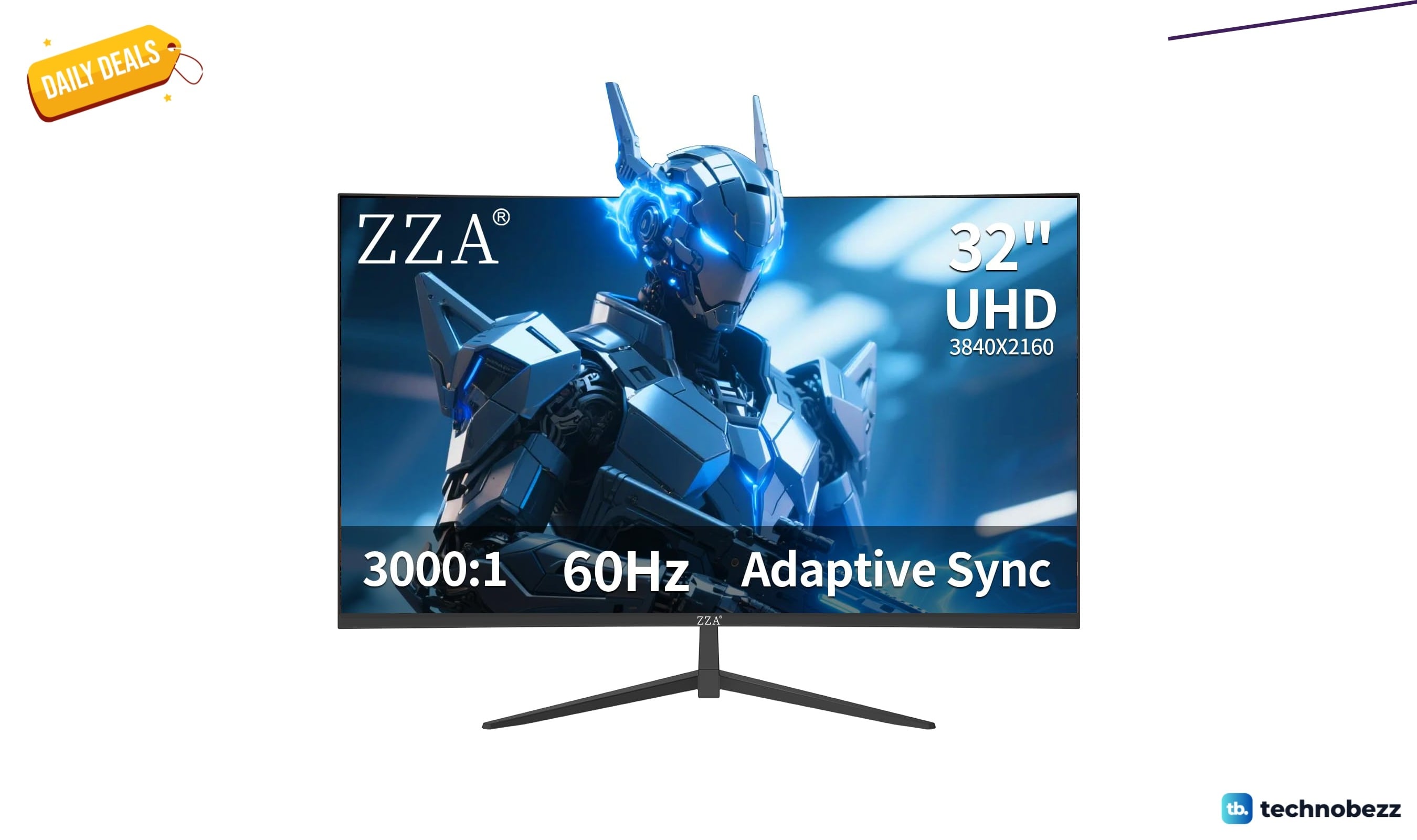 ZZA 32 Monitor with 4K UHD Display drops to $169.43 on Amazon