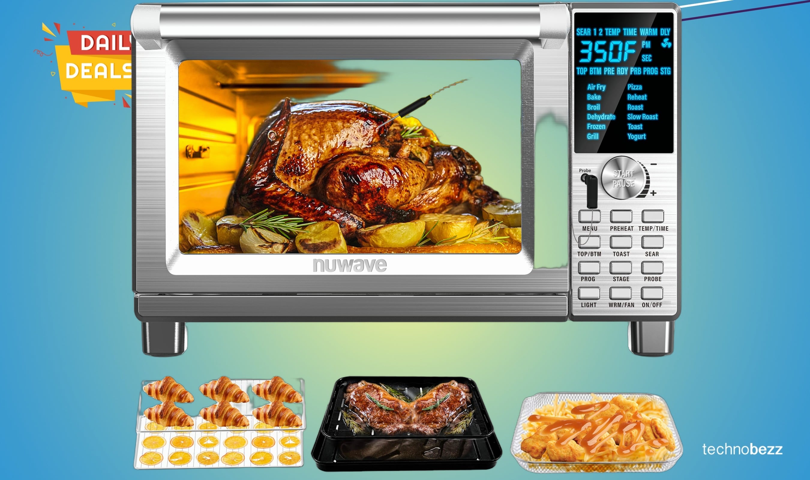 Nuwave Bravo Air Fryer Toaster Smart Oven drops to $186.99