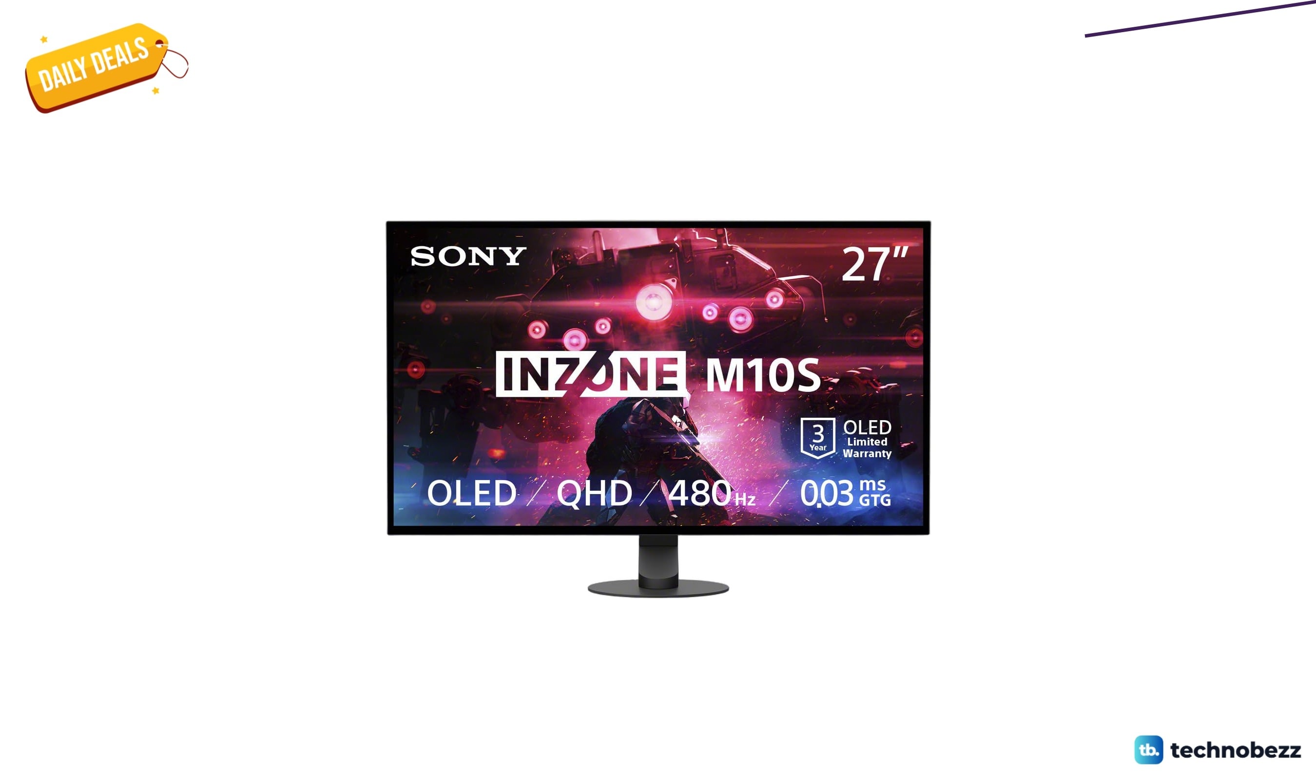 Sony INZONE M10S 27 inch OLED 1440p gaming monitor drops to $898.00