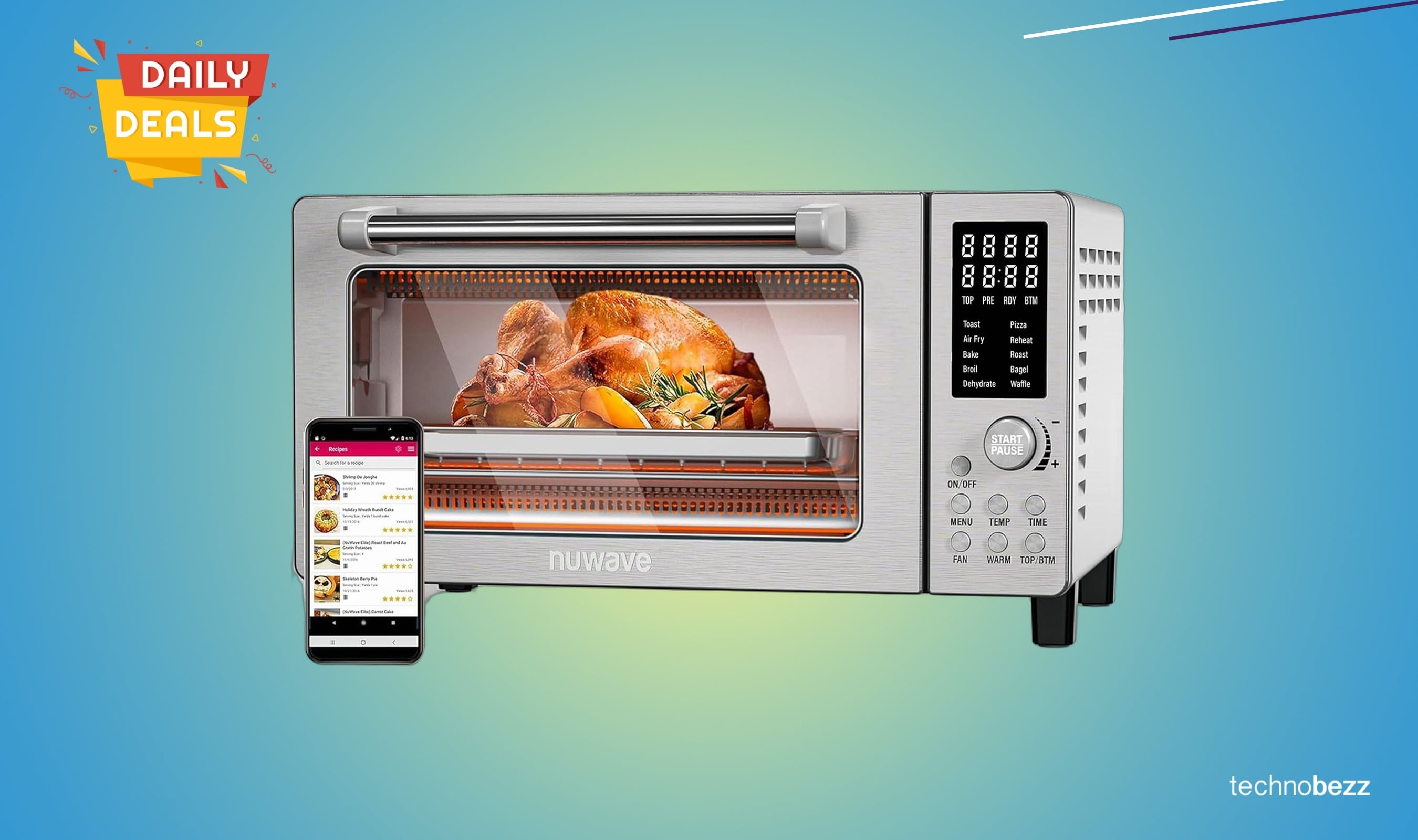 Nuwave Bravo Air Fryer Toaster Smart Oven drops to $144.49