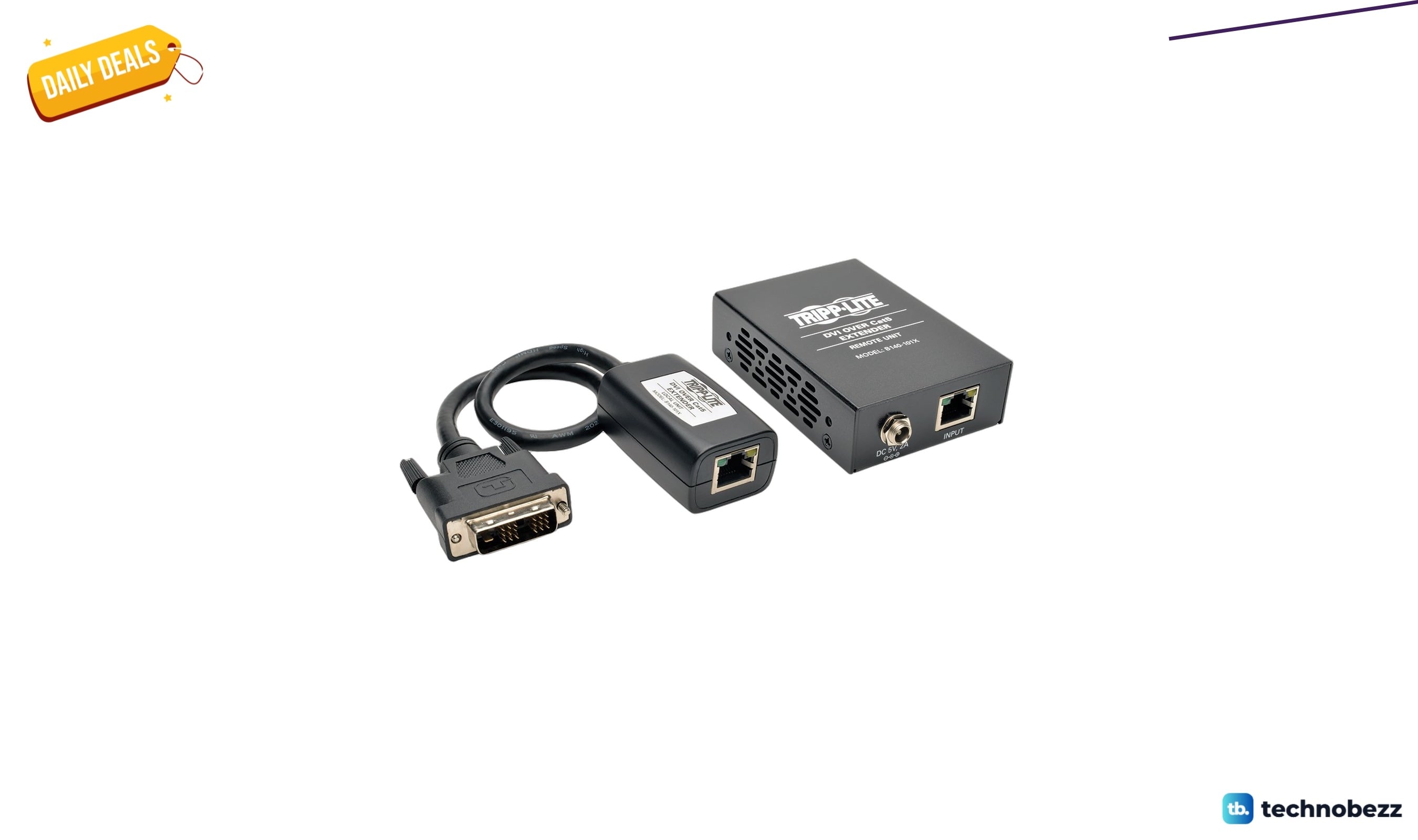 Tripp Lite DVI Over Cat5 and Cat6 extender set drops to $217.44