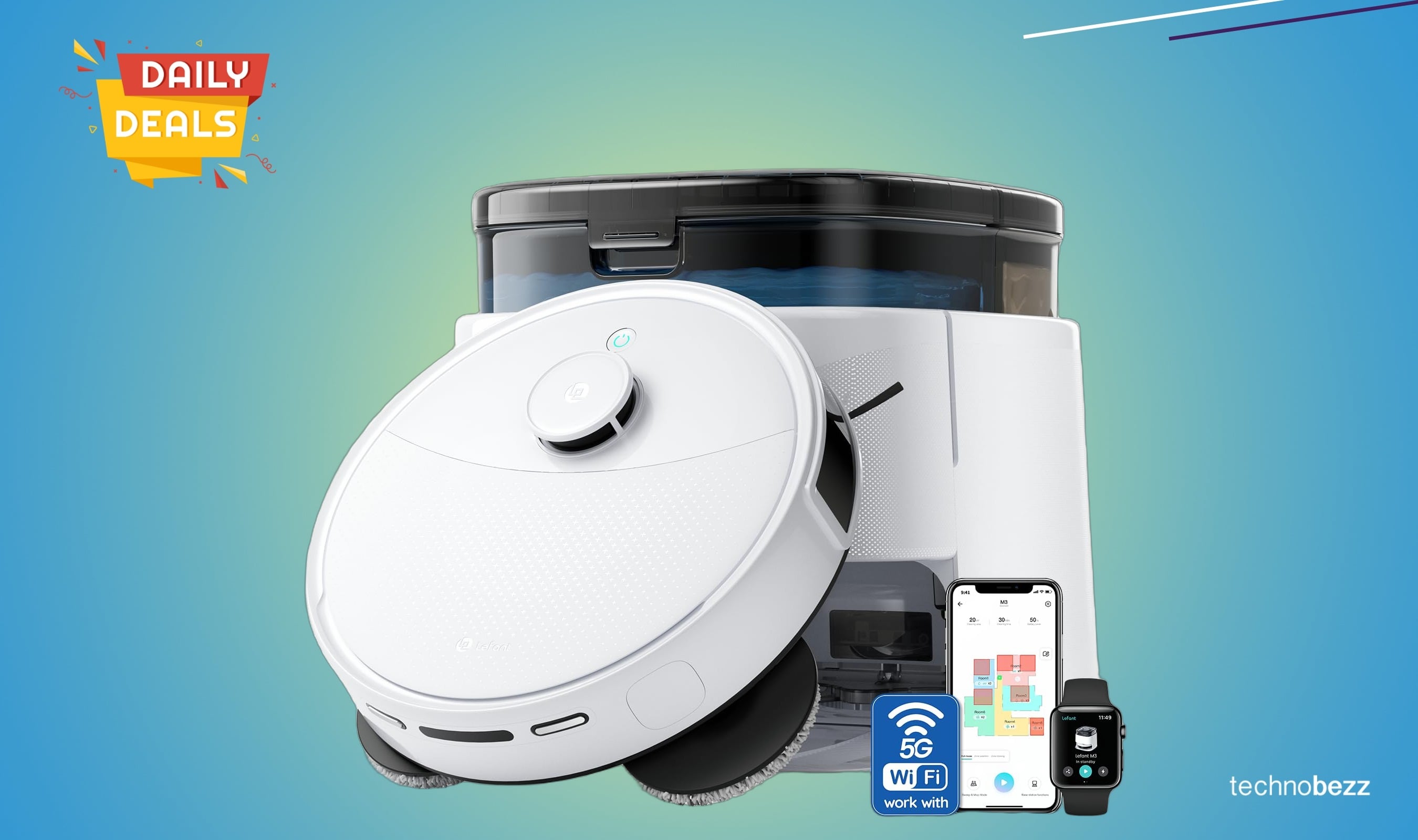 Lefant M3 Robot Vacuum and Mop Drops to $299.99 on Amazon