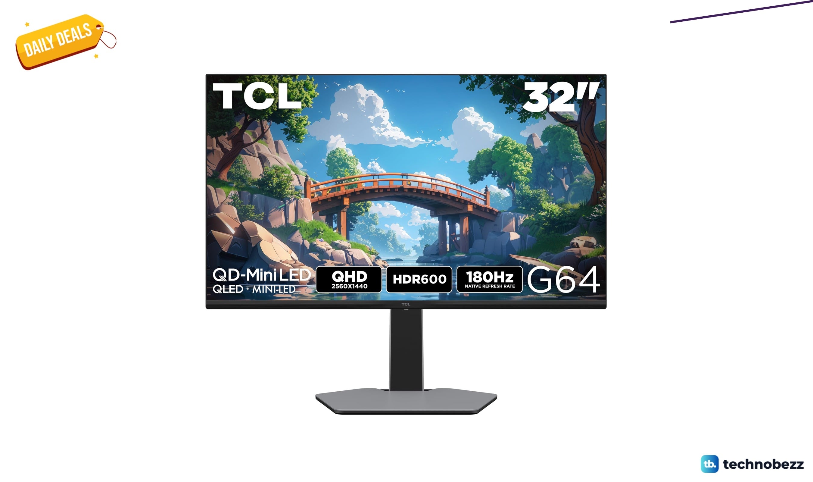 TCL 32G64 32 1440P QD Mini LED drops to $349.99