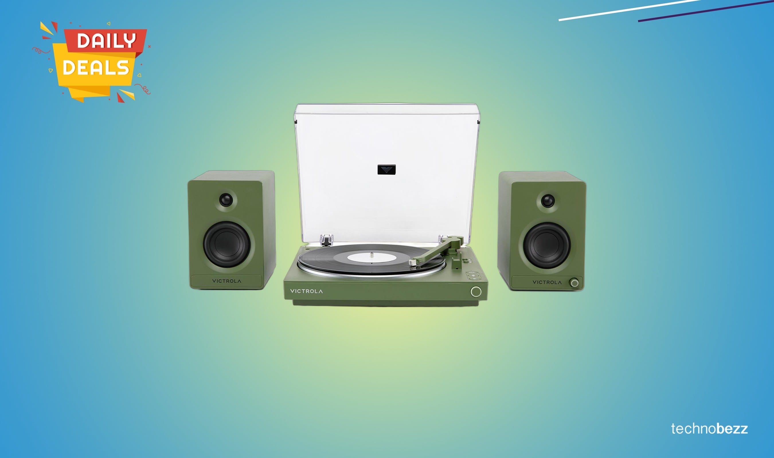 Victrola Fully Automatic Bluetooth Turntable bundle drops to $429.98