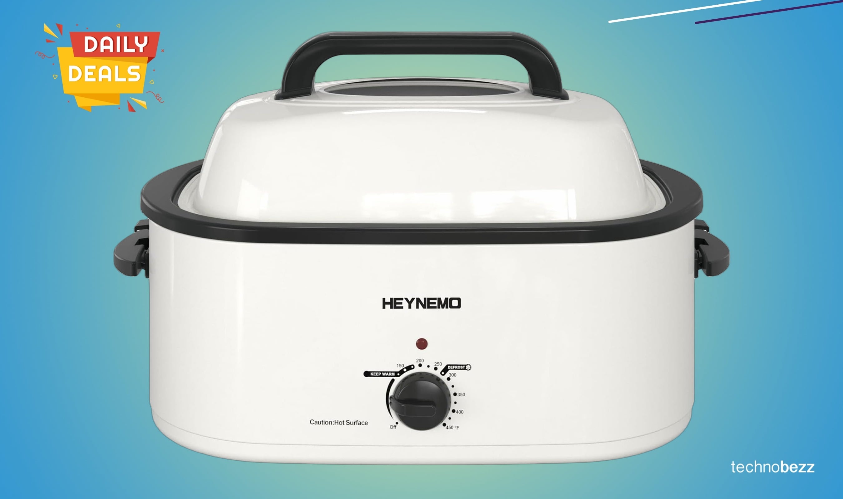 HEYNEMO 26-Quart Electric Roaster Oven Drops to $94.96