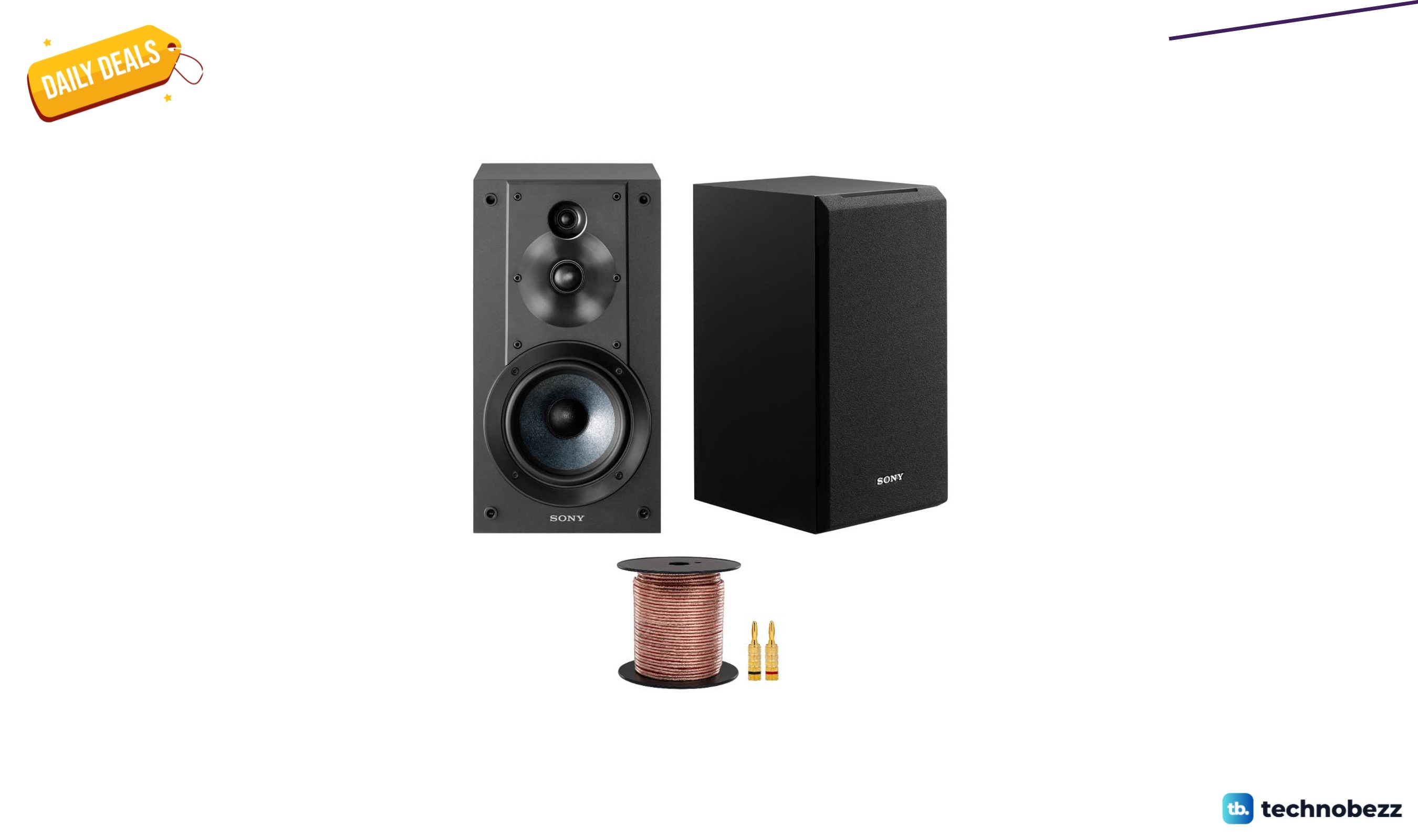 Sony SSCS5 3-Way 3-Driver Bookshelf Speaker System now $159.99, down from $323.99