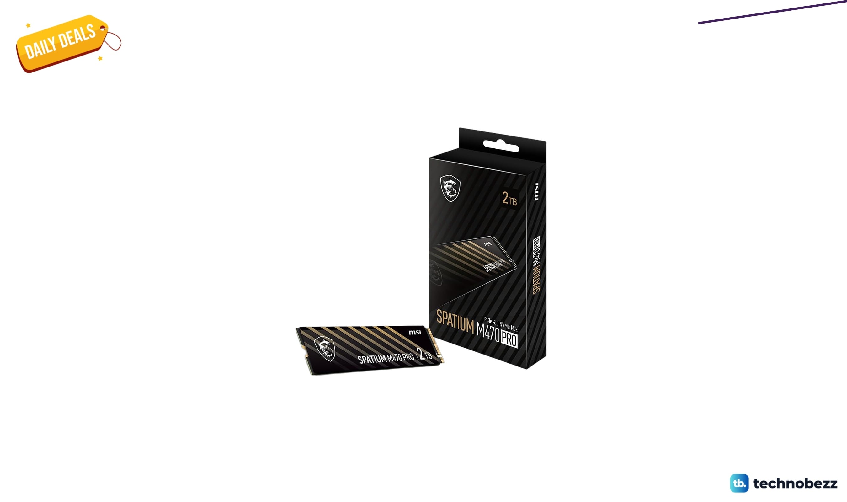 msi SPATIUM M470 PRO PCIe 4.0 NVMe drops to $314.99 from $379.99