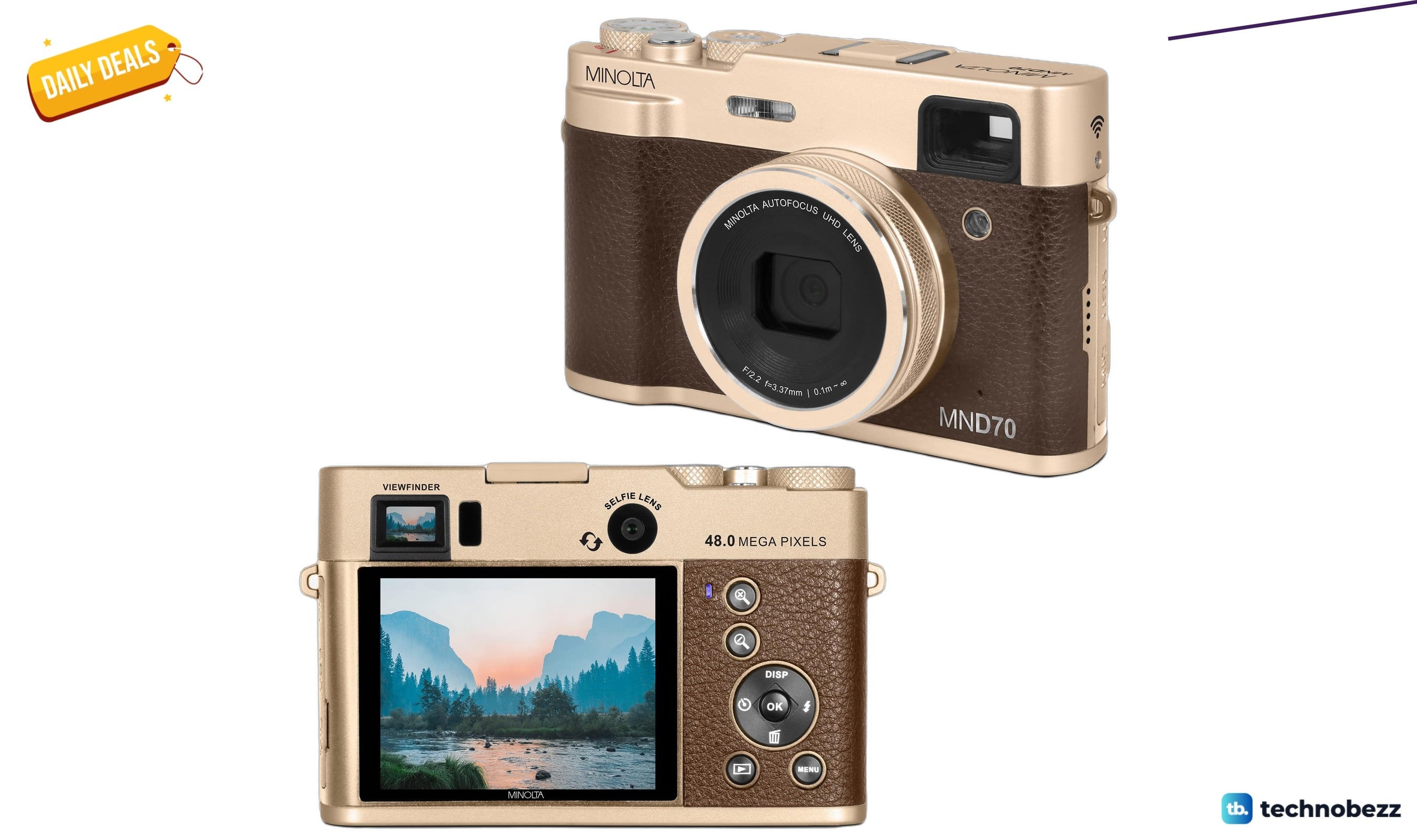 Minolta Retro Digital Camera with 48MP autofocus drops to $164.67