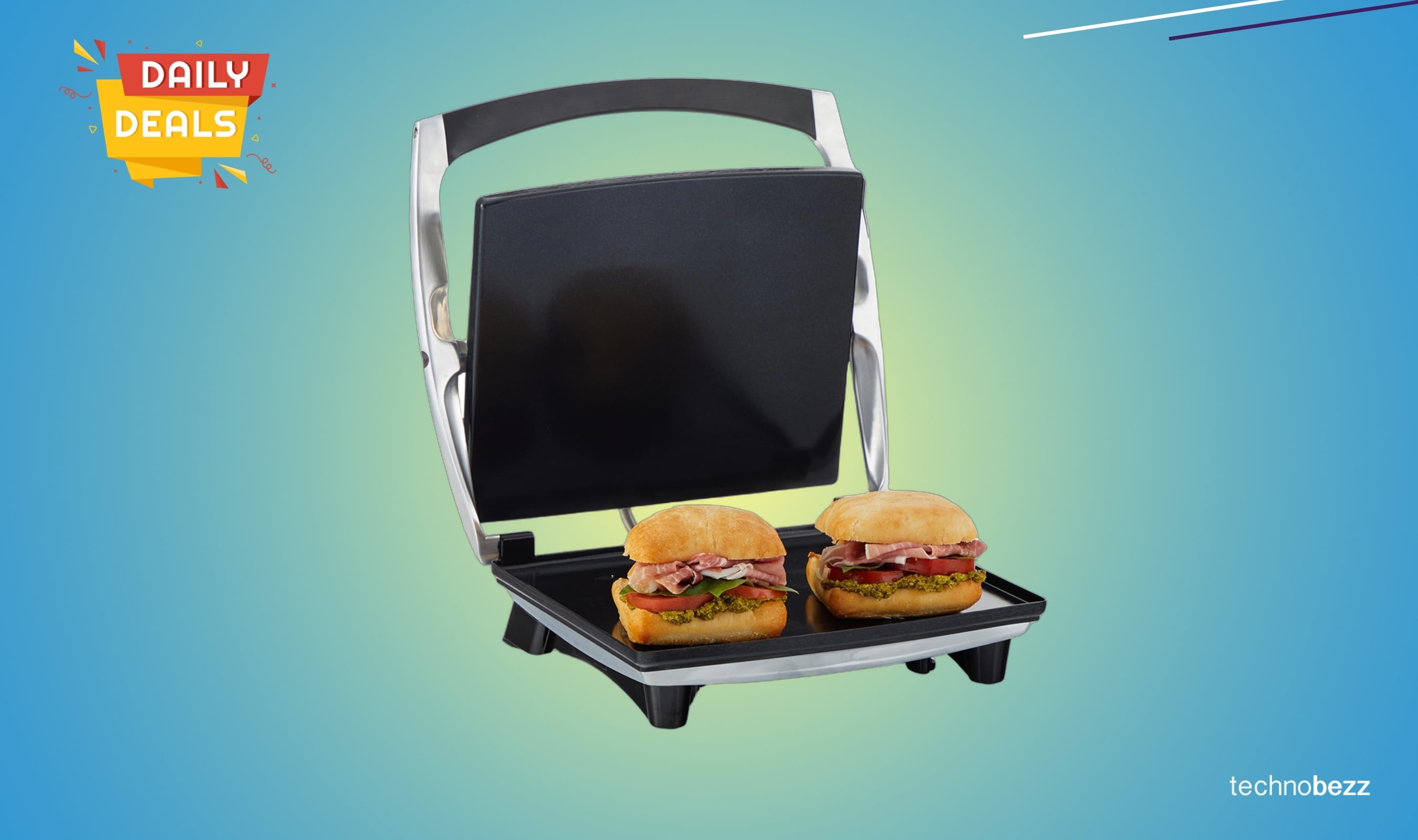 IMUSA 12x10in Stainless Steel Electric Panini Press drops to $59.99