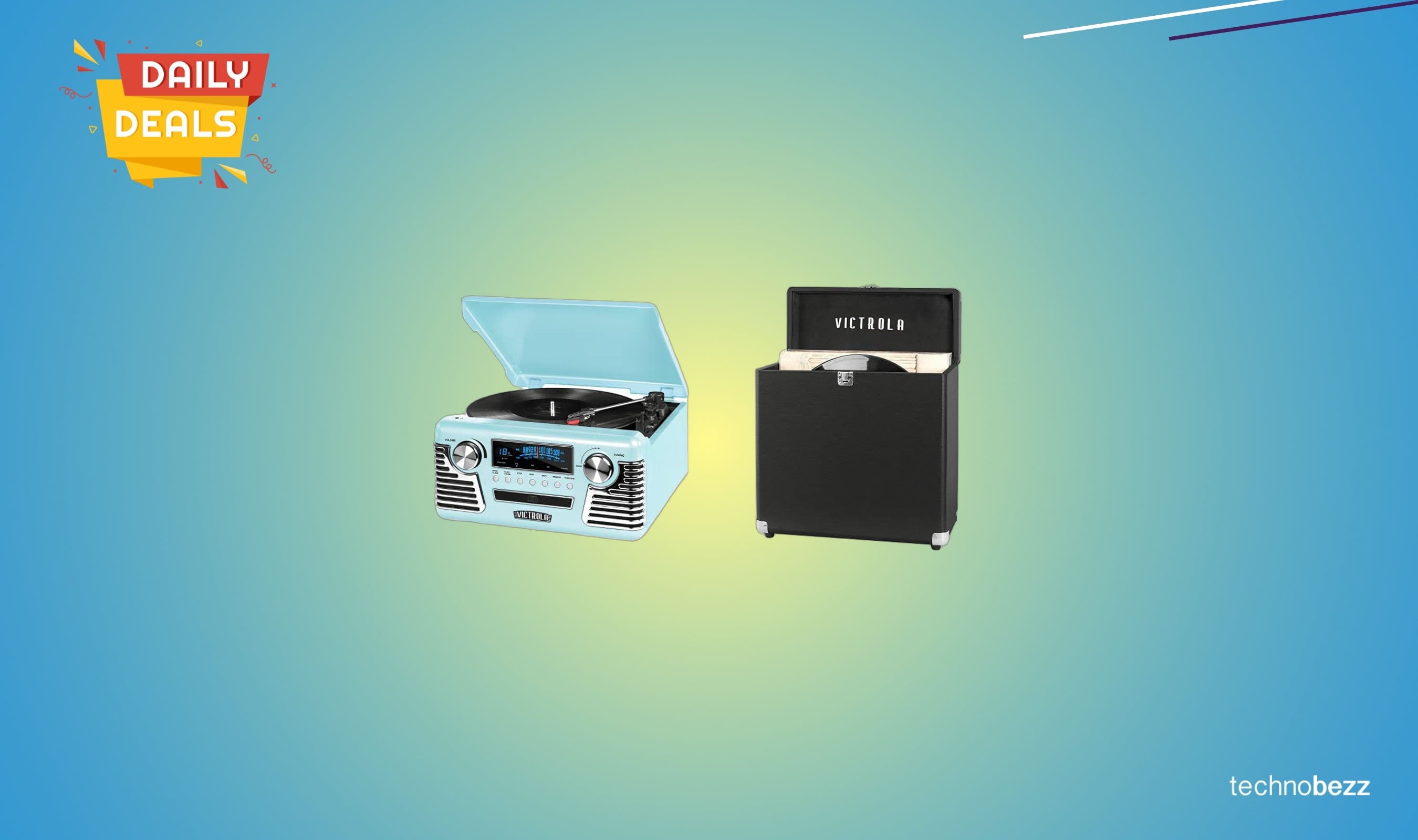 Victrola 50's Retro Bluetooth Record Player drops to $169.97