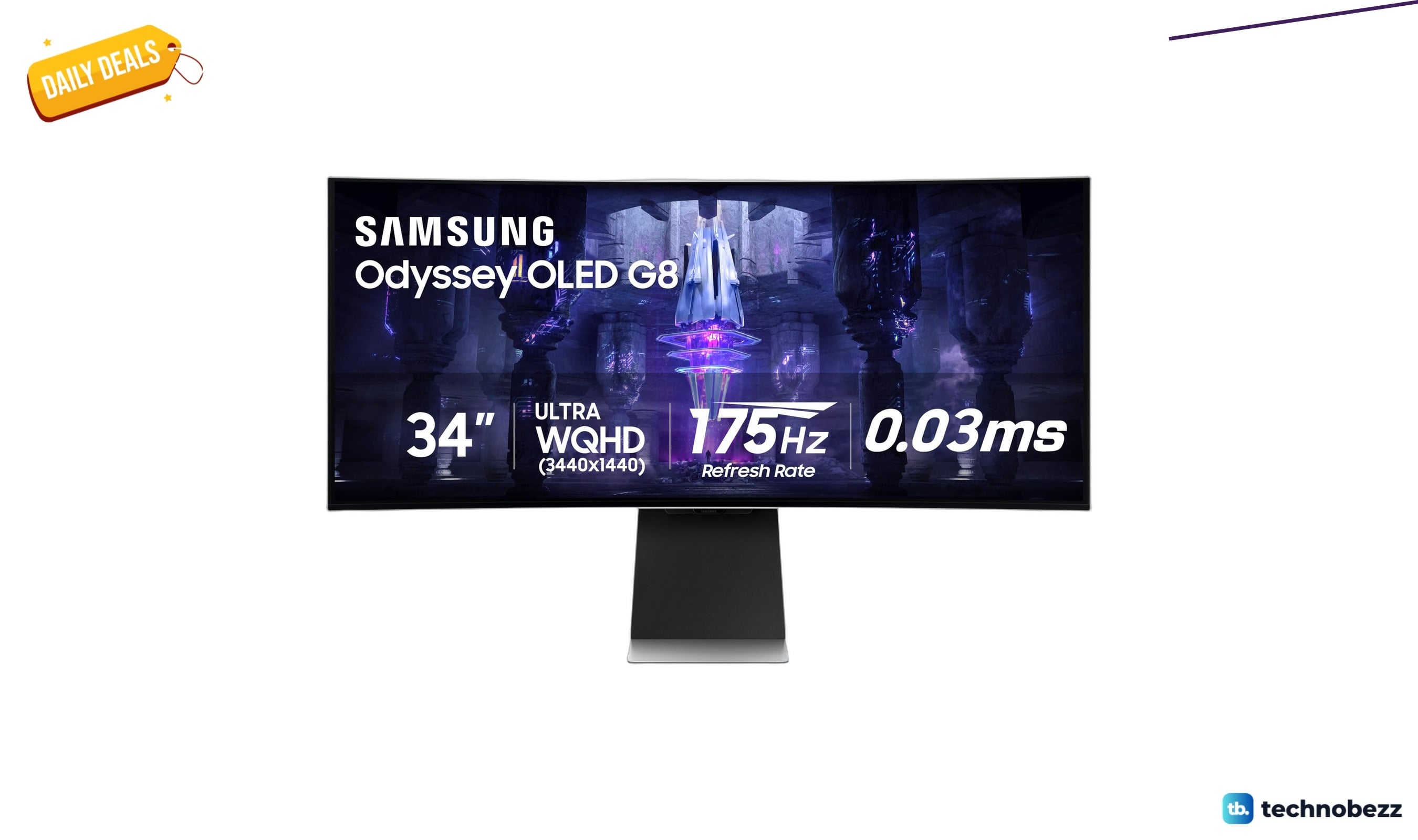 Samsung 34 inch Odyssey G85SB QD-OLED monitor drops to $794.99 on Amazon