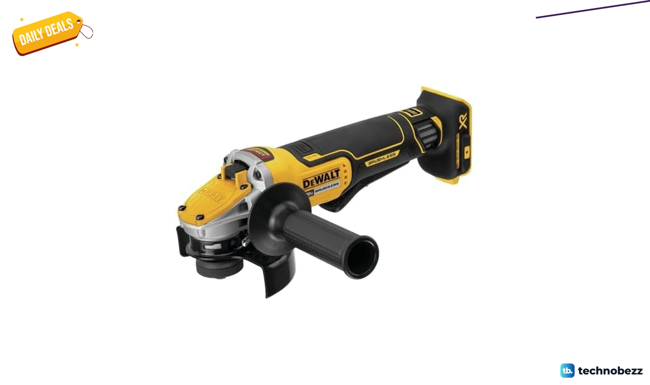Woot offers the Dewalt DCG415B brushless angle grinder for $159.99