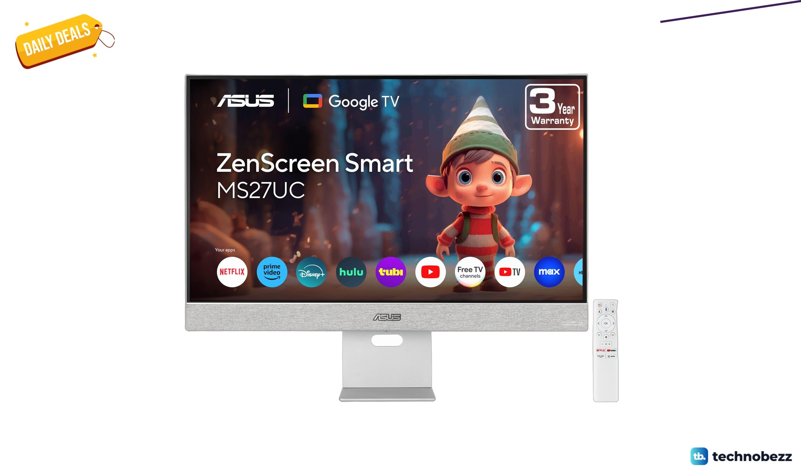 ASUS ZenScreen 27 inch 4K USB-C Smart Monitor discounted to $356.26