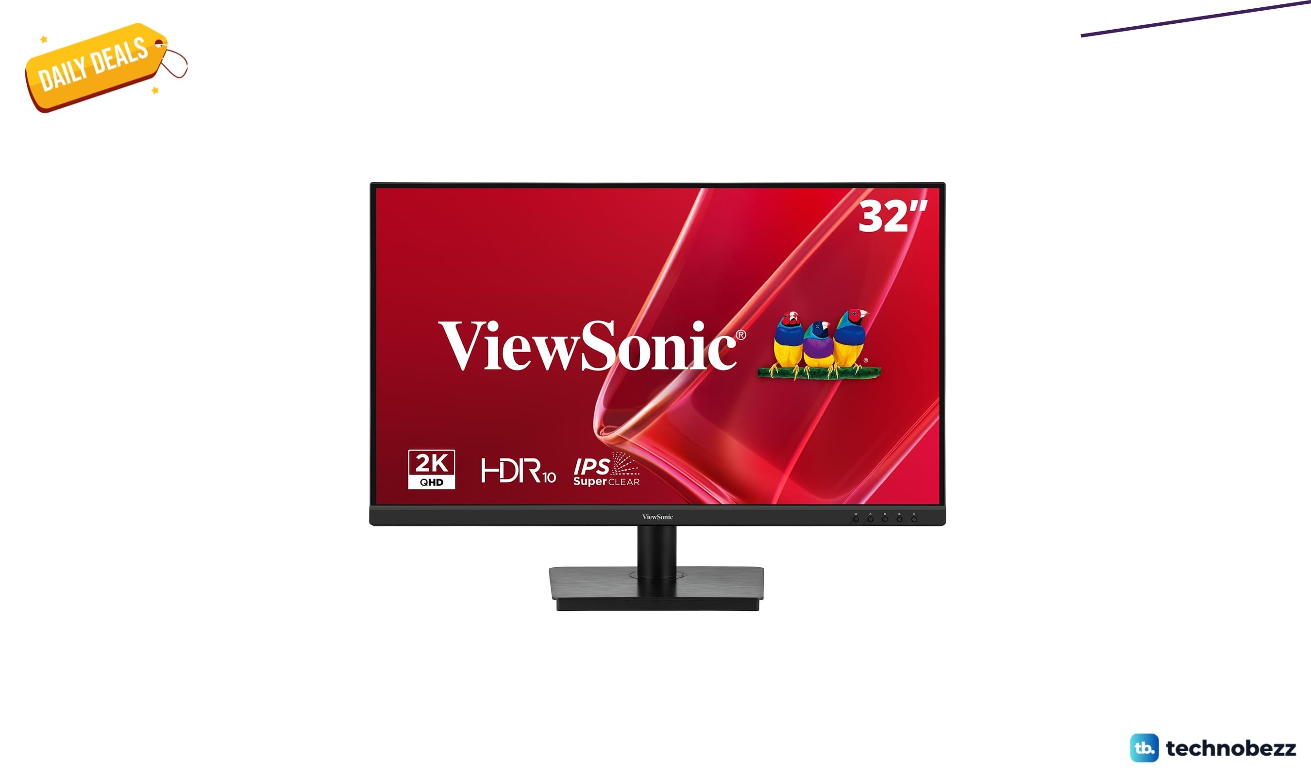 ViewSonic VS3225-2K 32 1440p Monitor drops to $169.99, down from $189.99