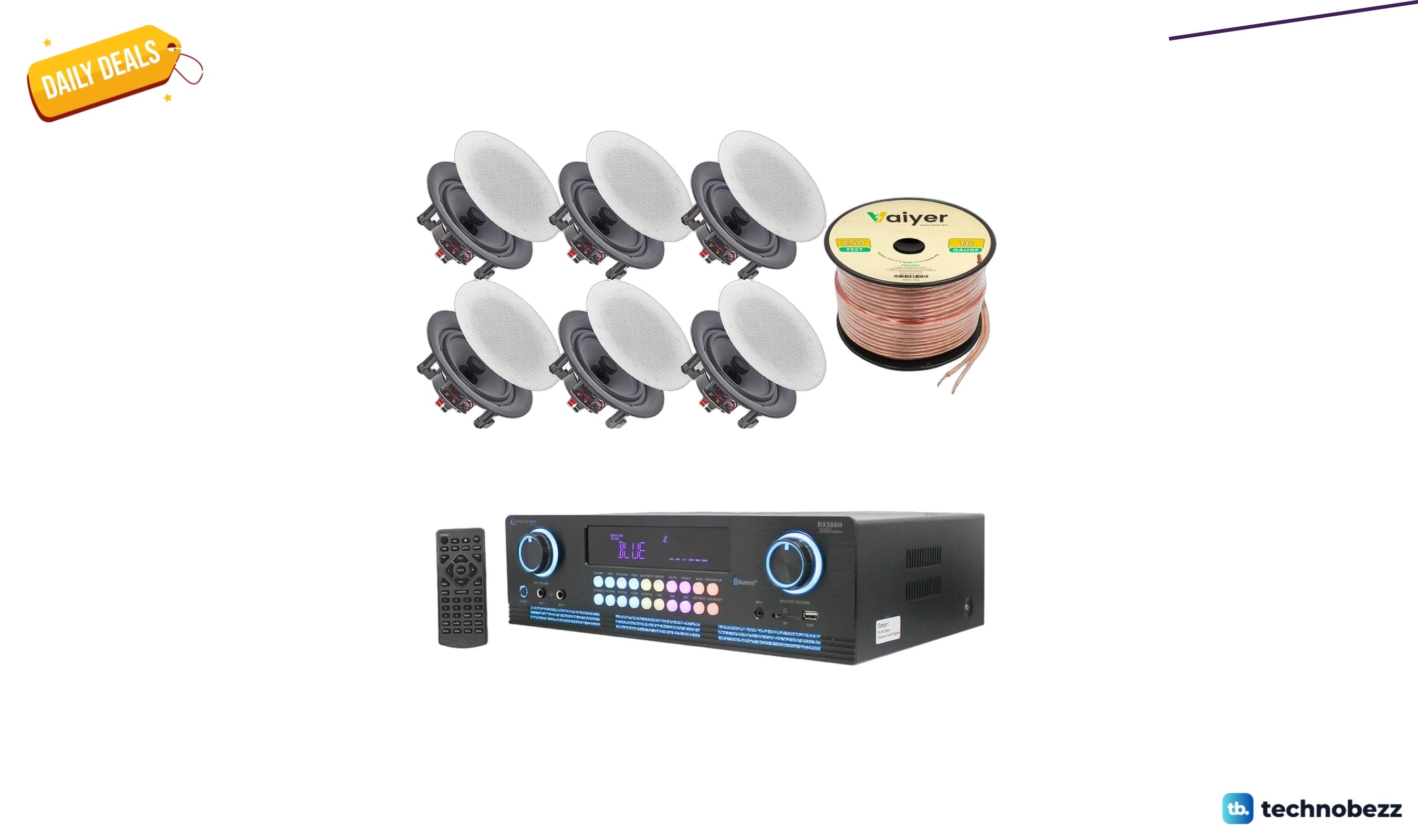 Technical Pro home theater system kit with Bluetooth drops to $280.78