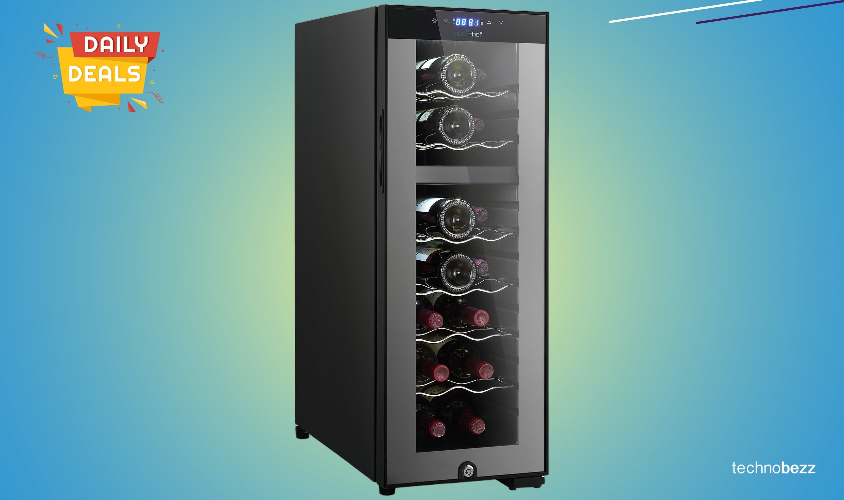 Nutrichef 18 Bottle Wine Fridge Drops to $319.99 on Amazon