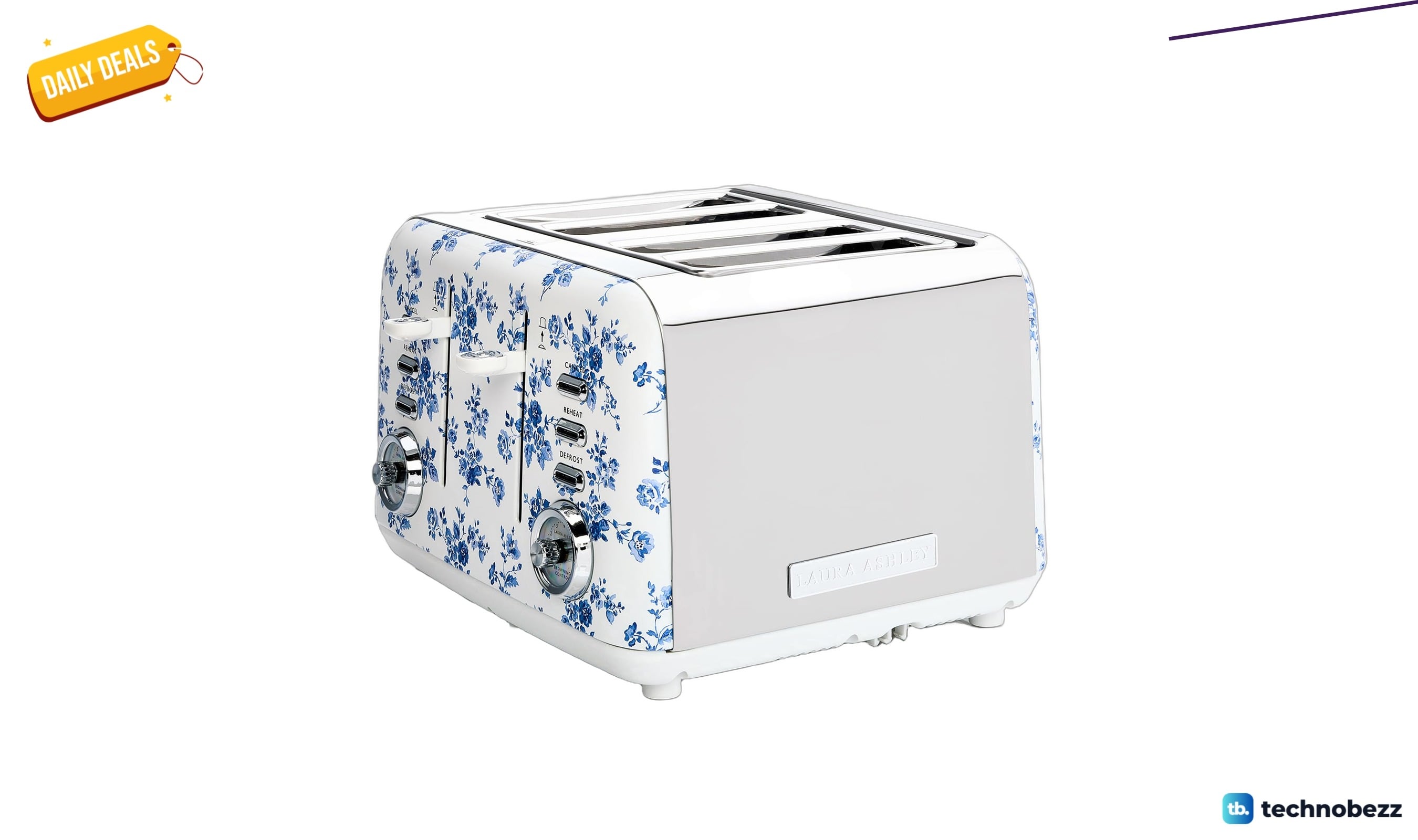 VQ Laura Ashley Stainless Steel 4 Slice drops to $83.99 on Amazon