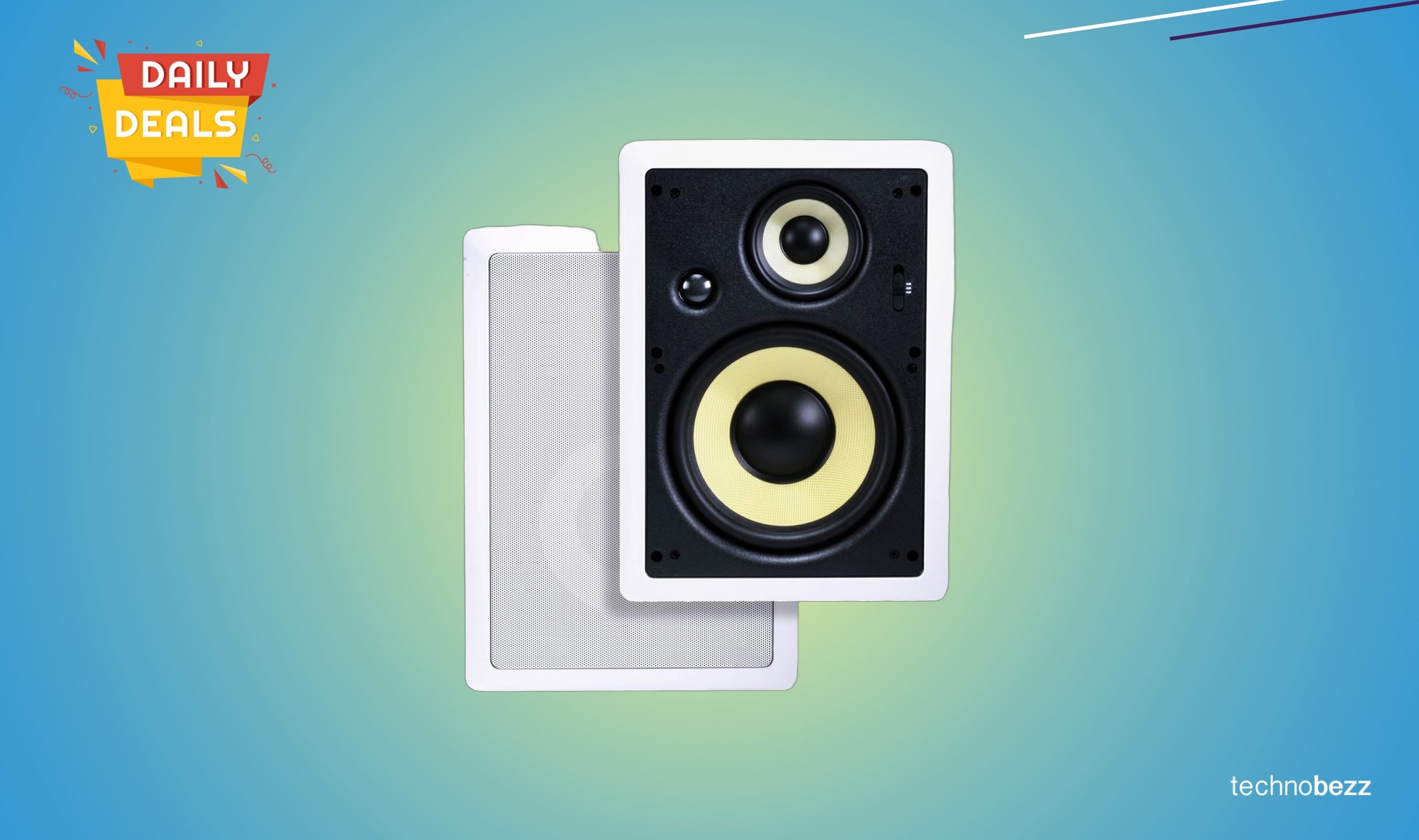 Monoprice 3-Way Fiber In-Wall Speakers now available for $140.99