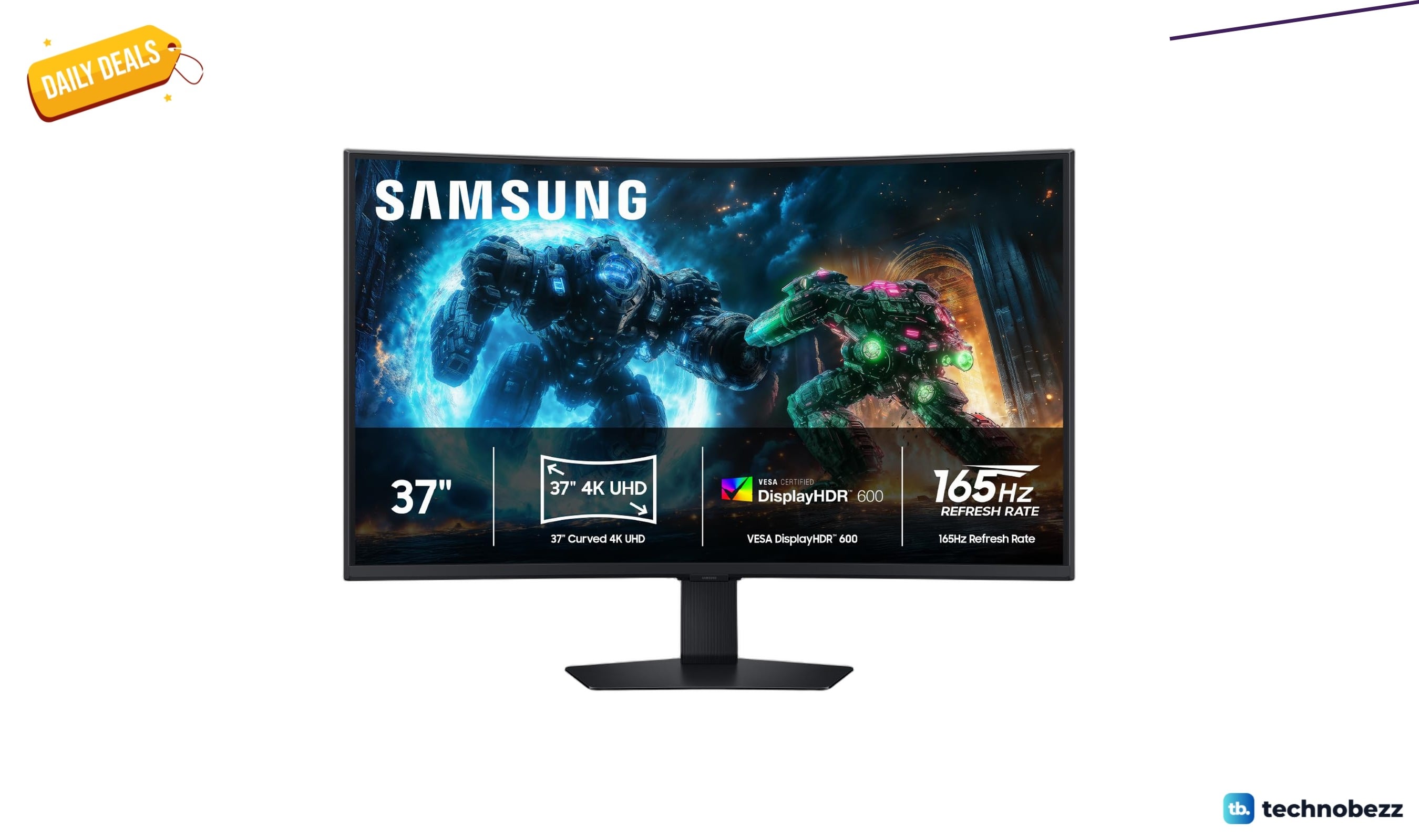 Samsung 37 inch Odyssey G7 4K gaming monitor drops to $599.99