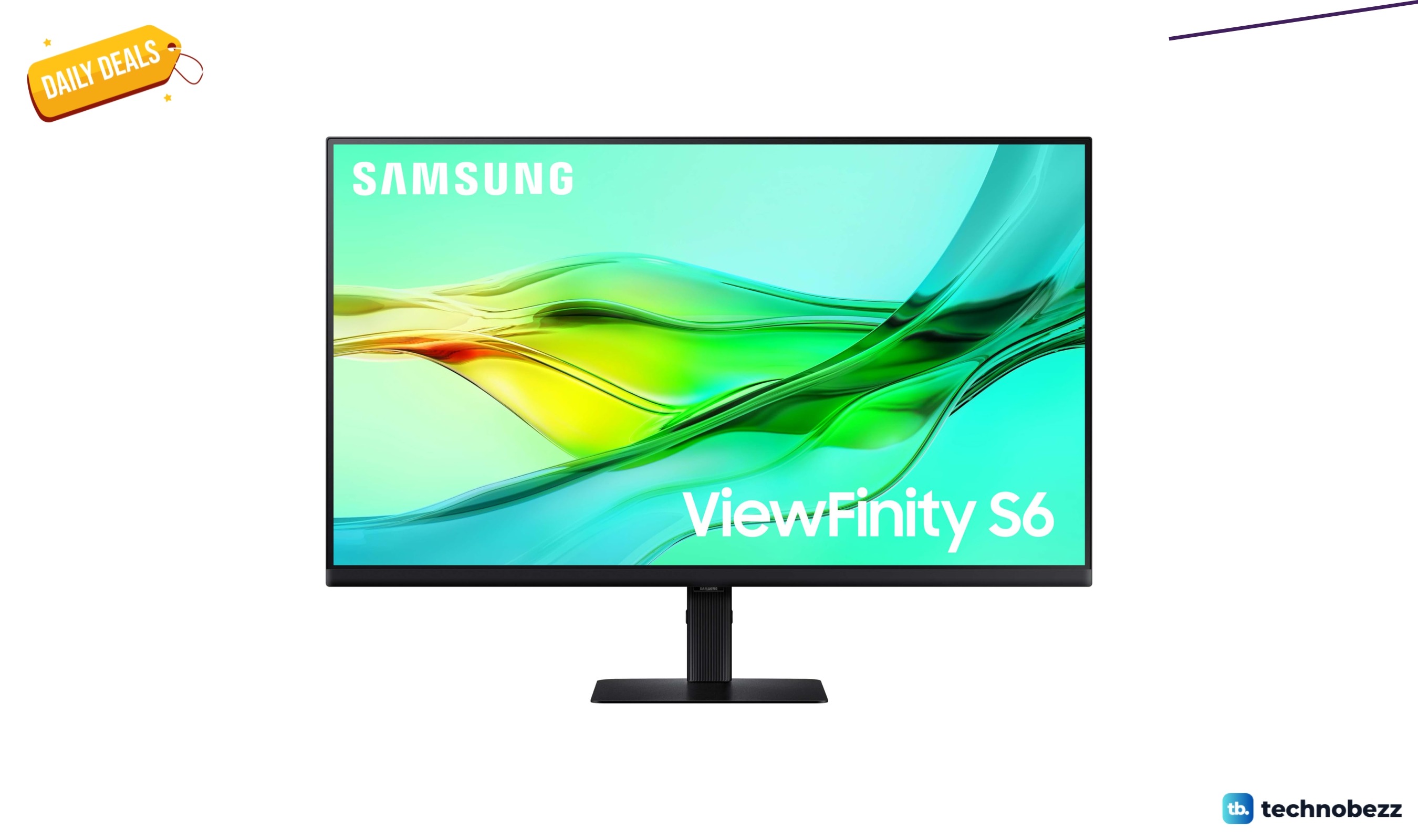 SAMSUNG ViewFinity S6 QHD High Resolution Computer Monitor dips to $319.99