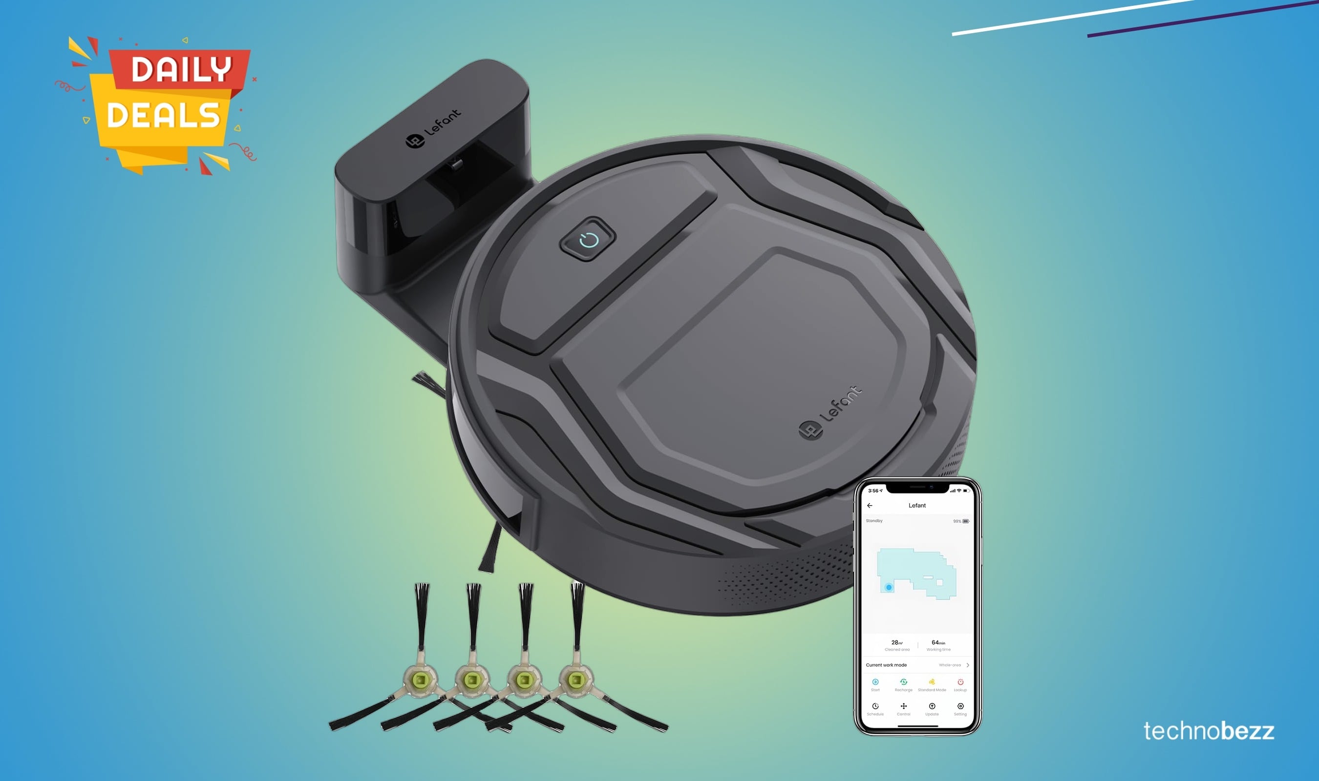 Lefant M210 Pro Robot Vacuum Cleaner drops to $127.30