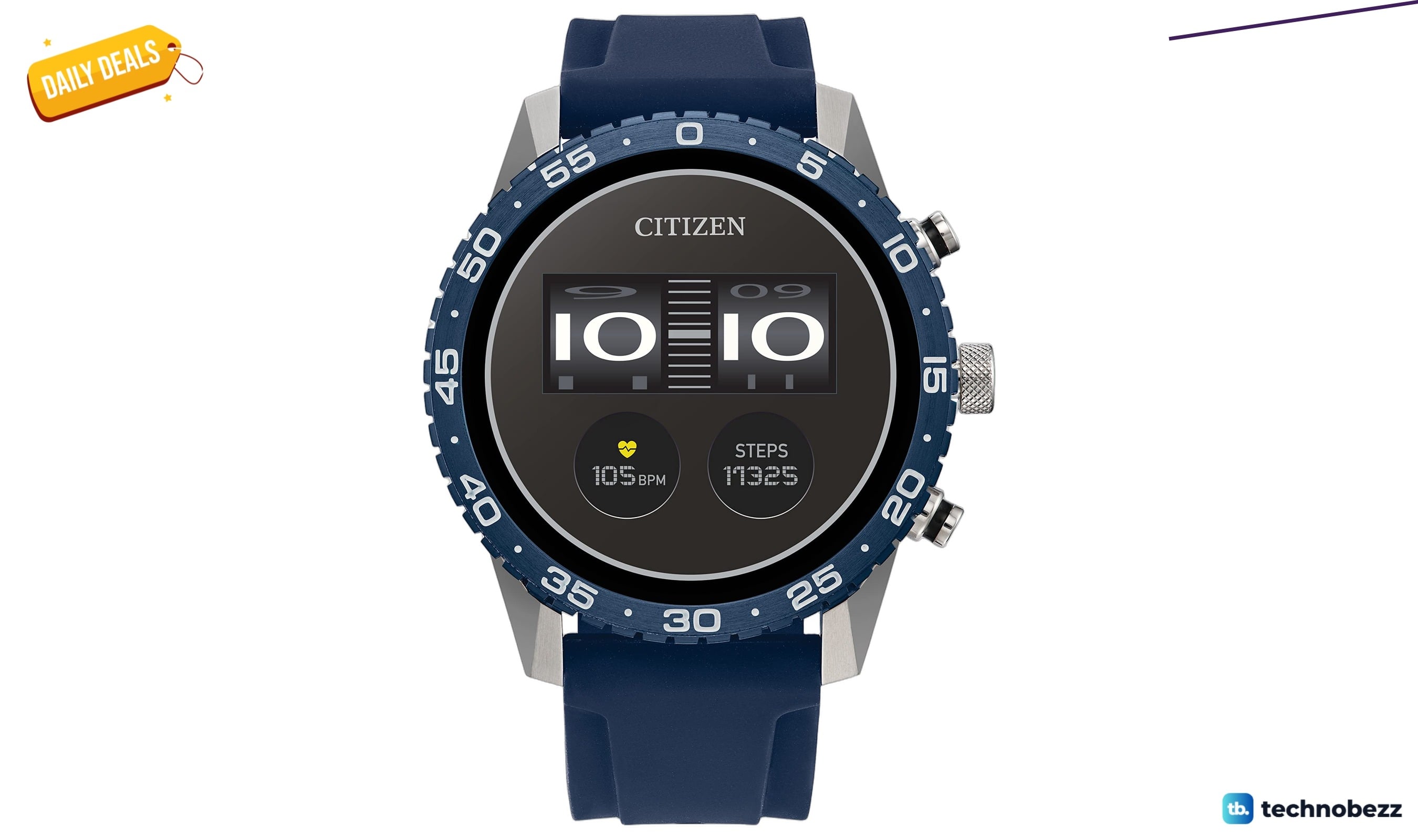 Citizen CZ Smart PQ2 44MM Sport Smartwatch drops to $149.75 from $375