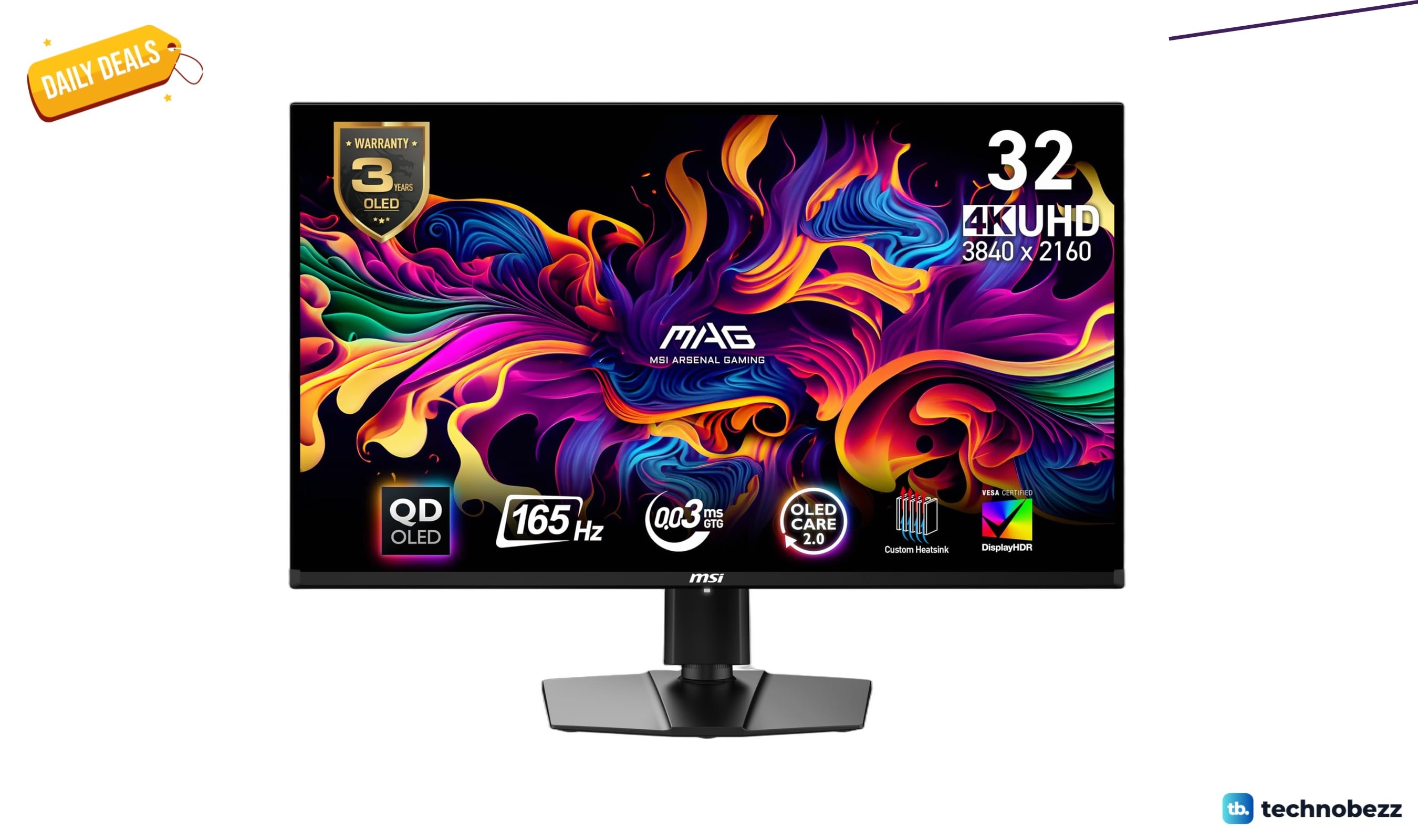 MSI MAG 321UP QD-OLED 4K monitor drops to $699.99 on Amazon