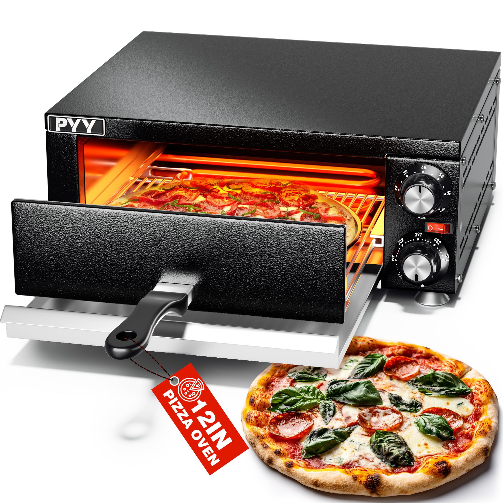 PYY Electric Pizza Oven 12 Indoor Countertop