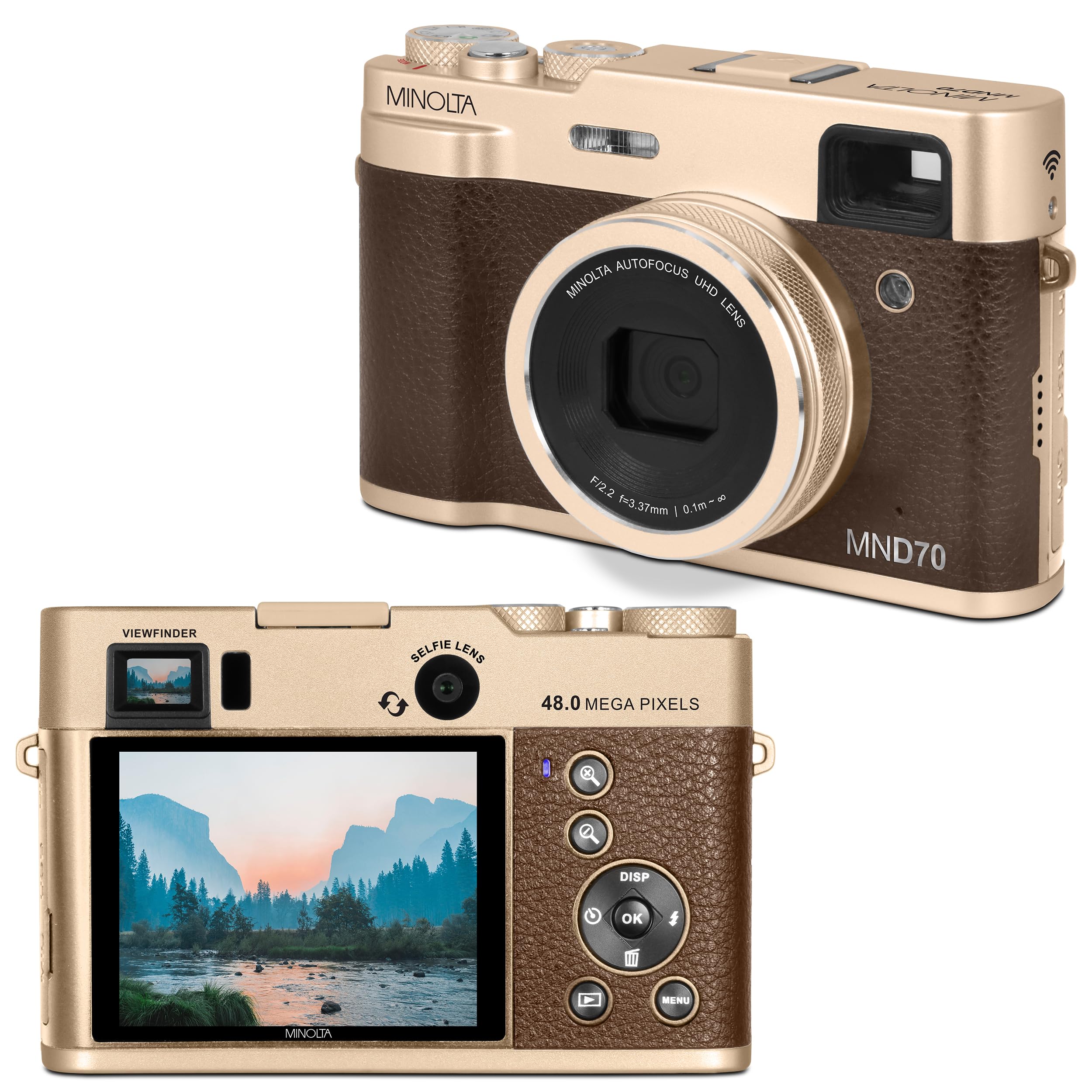 Minolta Retro Digital Camera - 48MP Autofocus