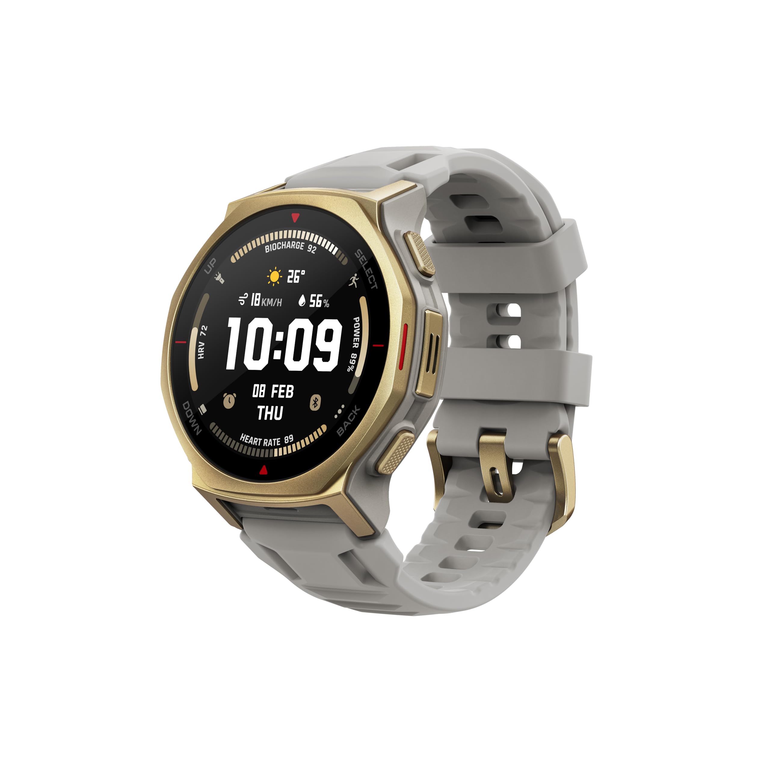 Amazfit T-Rex 3 Pro Smart Watch, 1.32-inch (White)