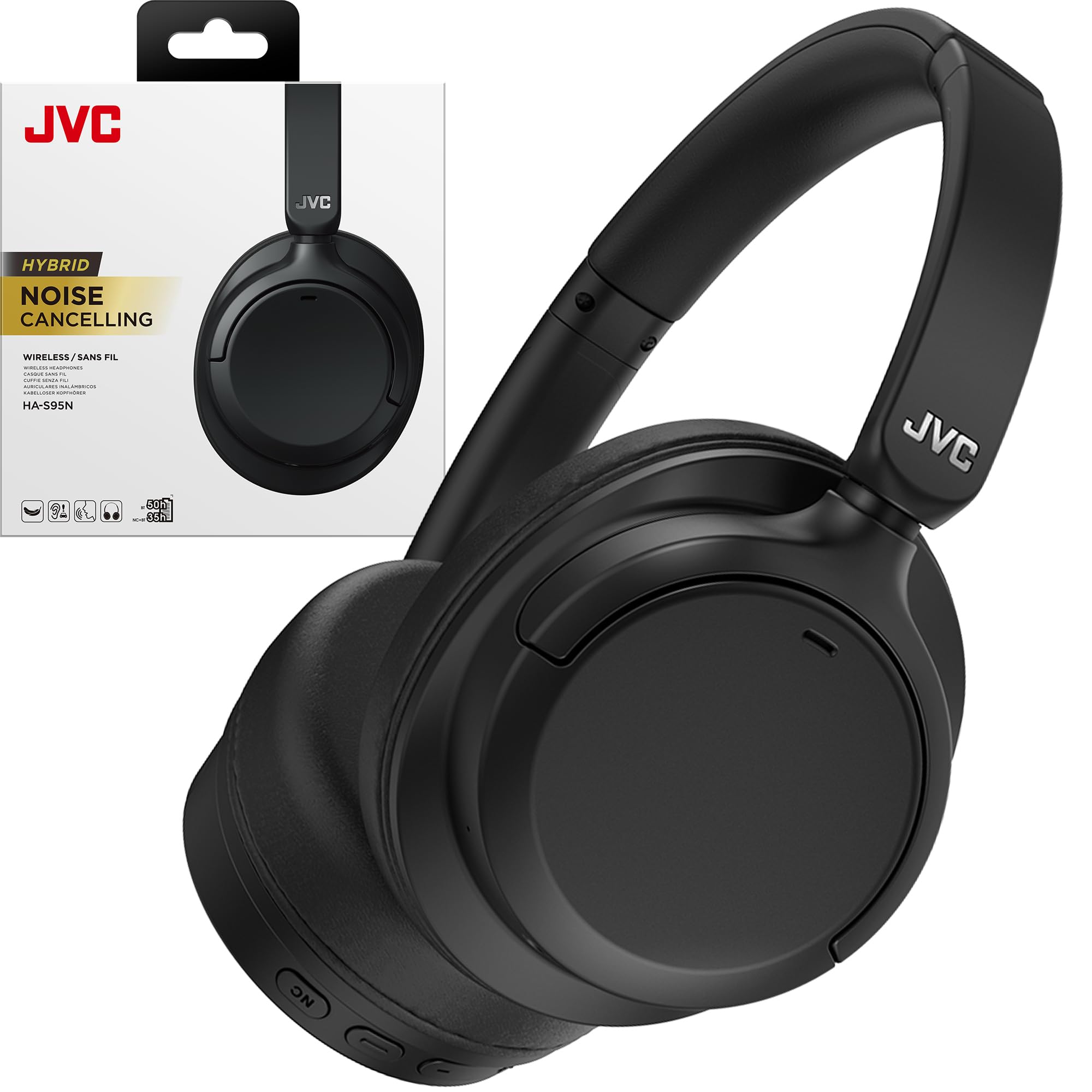 JVC Hybrid Noise Cancelling Wireless Headphones -
